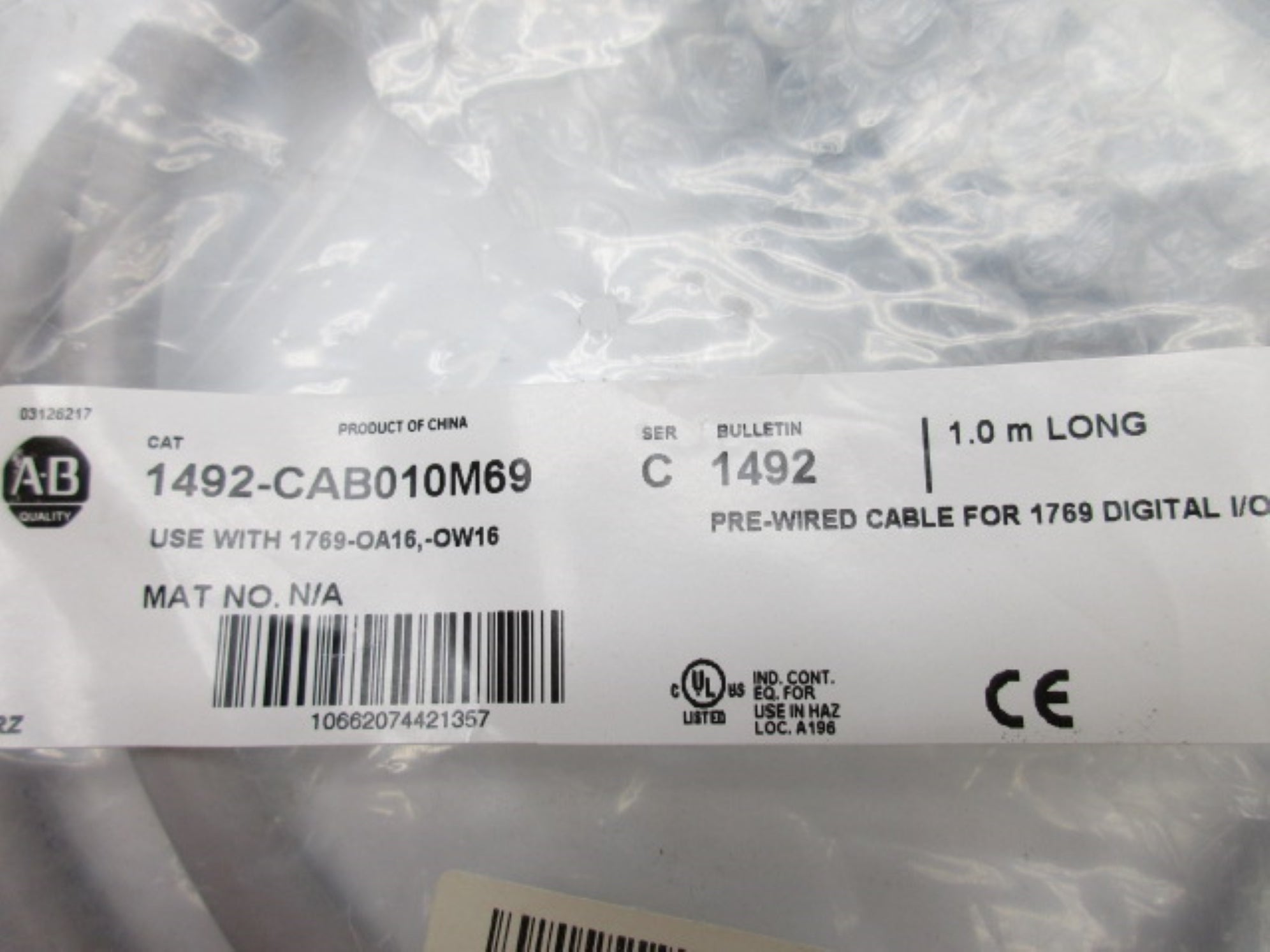 ALLEN BRADLEY 1492-CAB010M69 SER. C NSMP