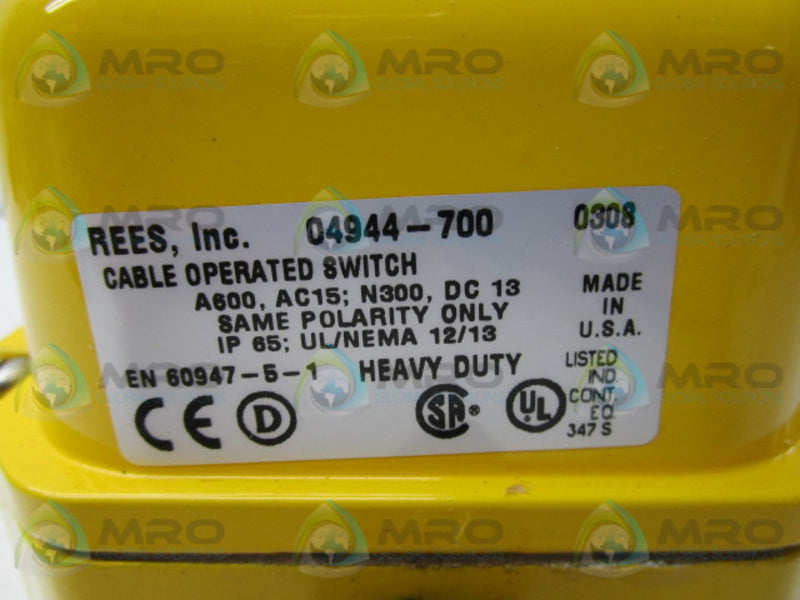 REES 04944-700 * NEW IN BOX *