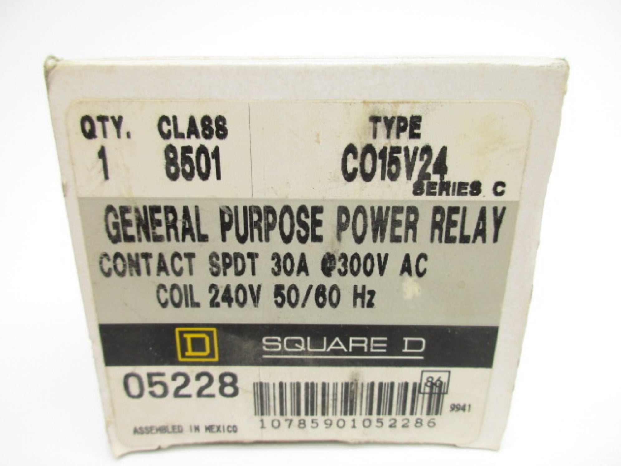 SQUARE D 8501CO15V24 SER. C 30A 300VAC NSMP