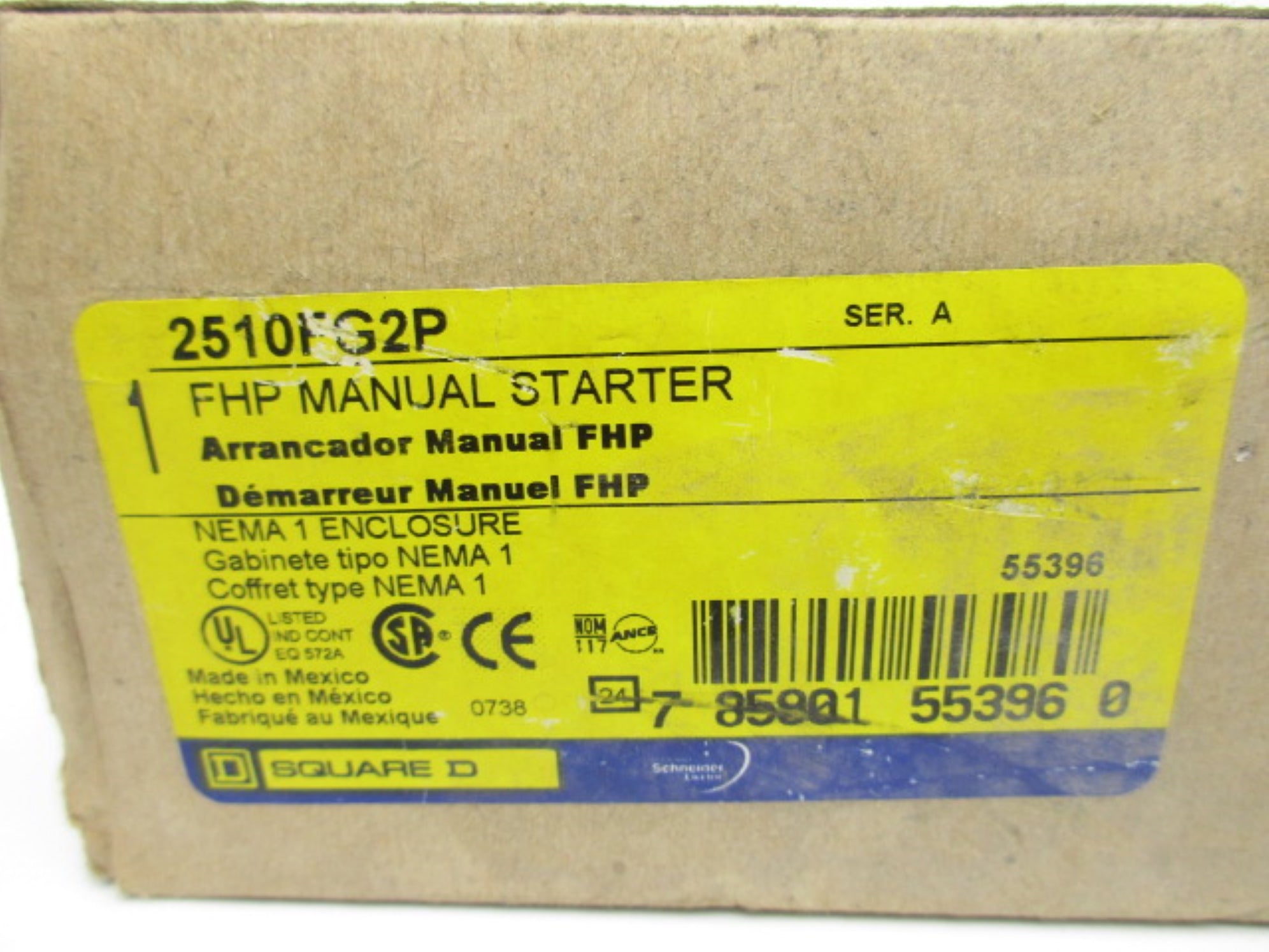 SQUARE D 2510FG2P SER. A NSMP