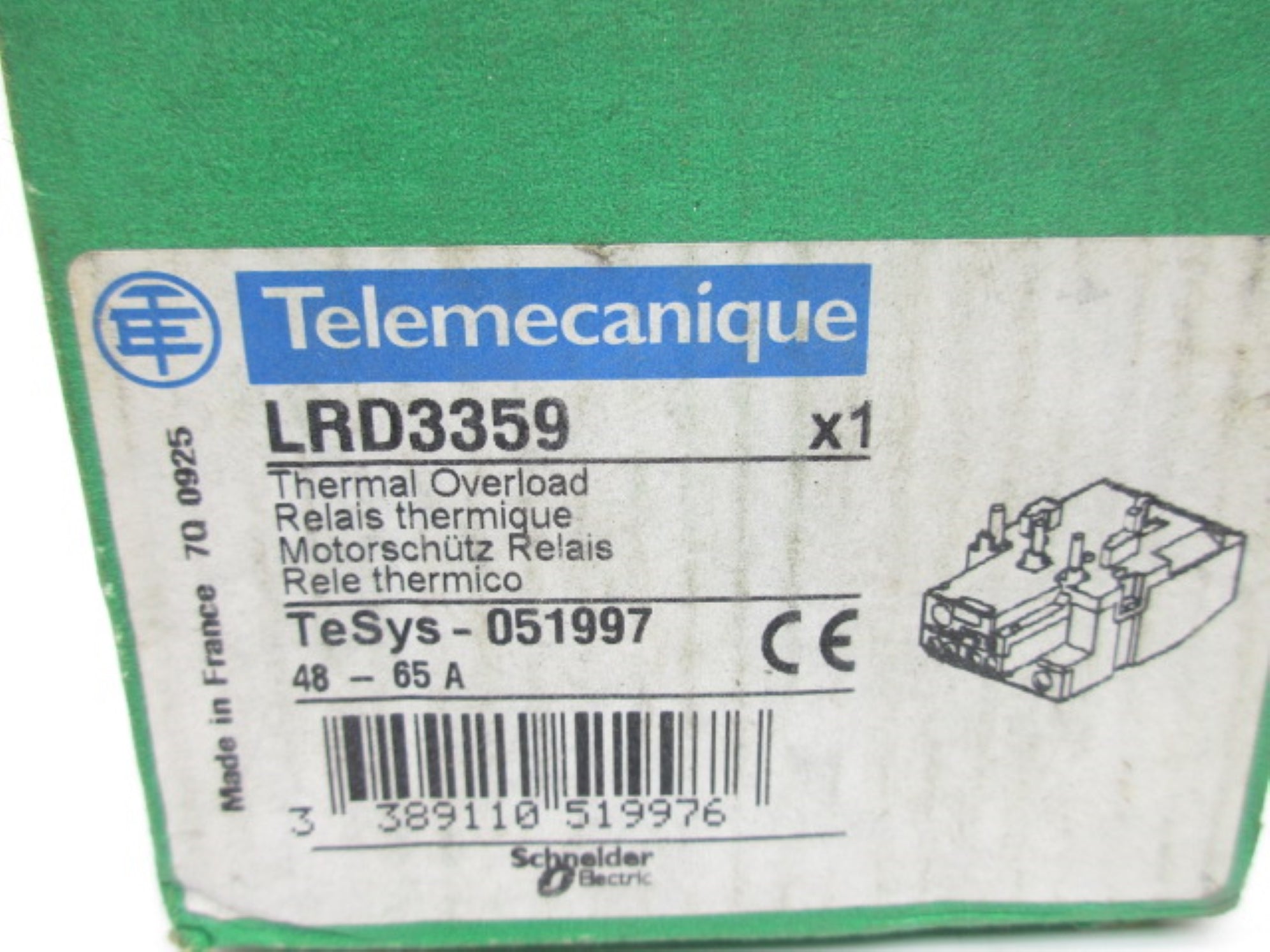 TELEMECANIQUE LRD3359 48-65A NSMP