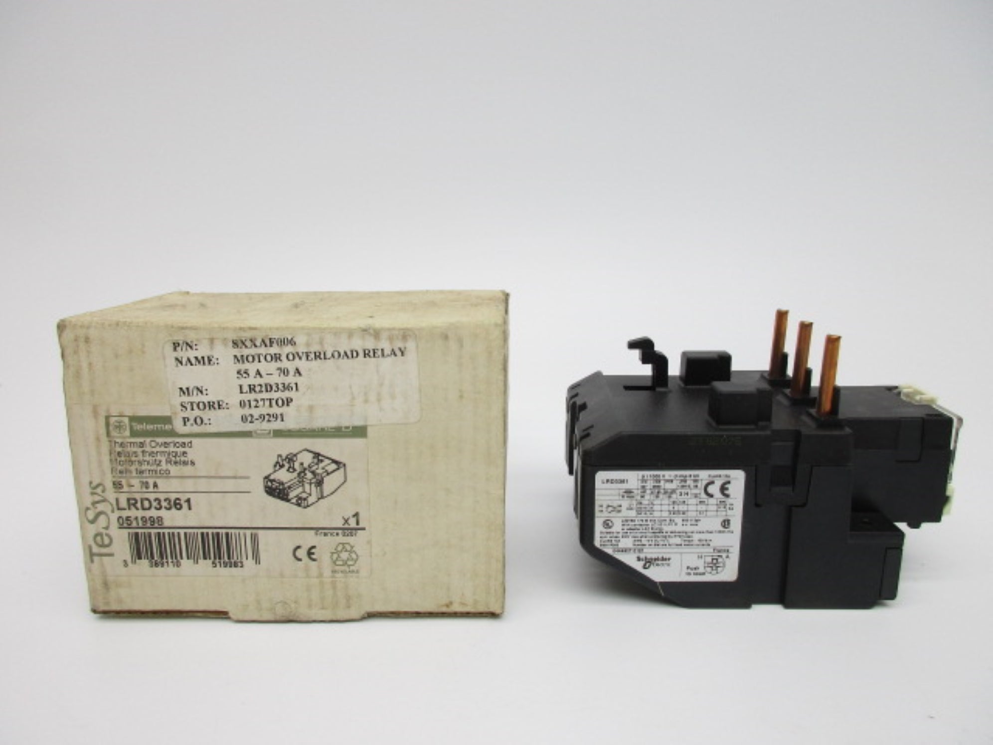 TELEMECANIQUE LRD3361 55-70A 600V NSMP