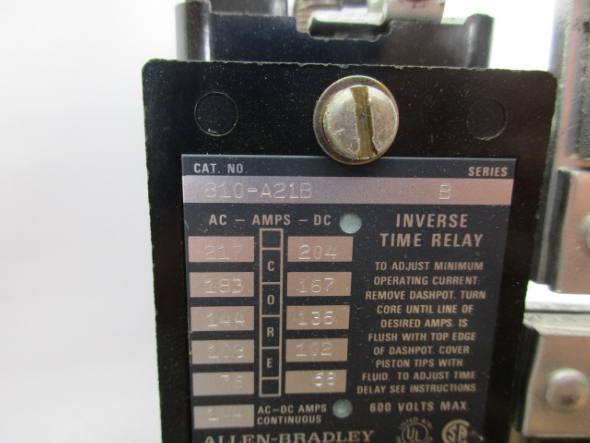 INDUSTRIAL SPARE PART 810-A21B SER. B 600V NSNP