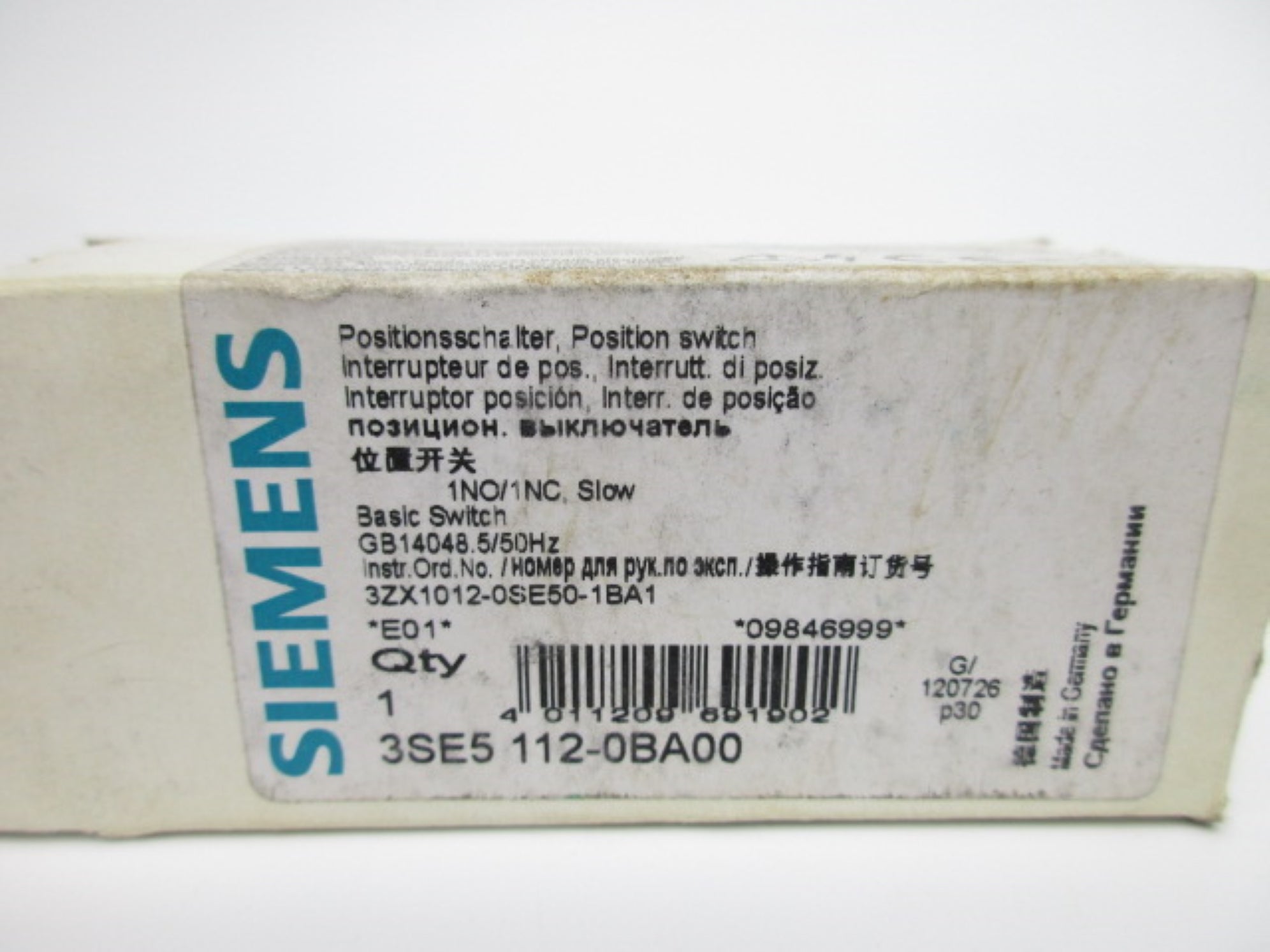 SIEMENS 3SE5112-0BA00 NSMP