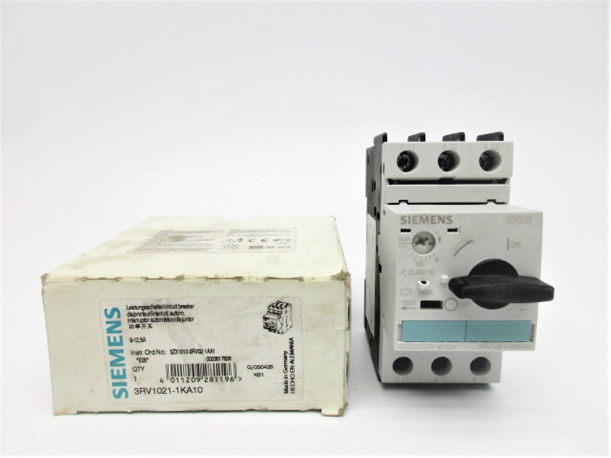 SIEMENS 3RV1021-1KA10 9-12.5A 600V NSMP