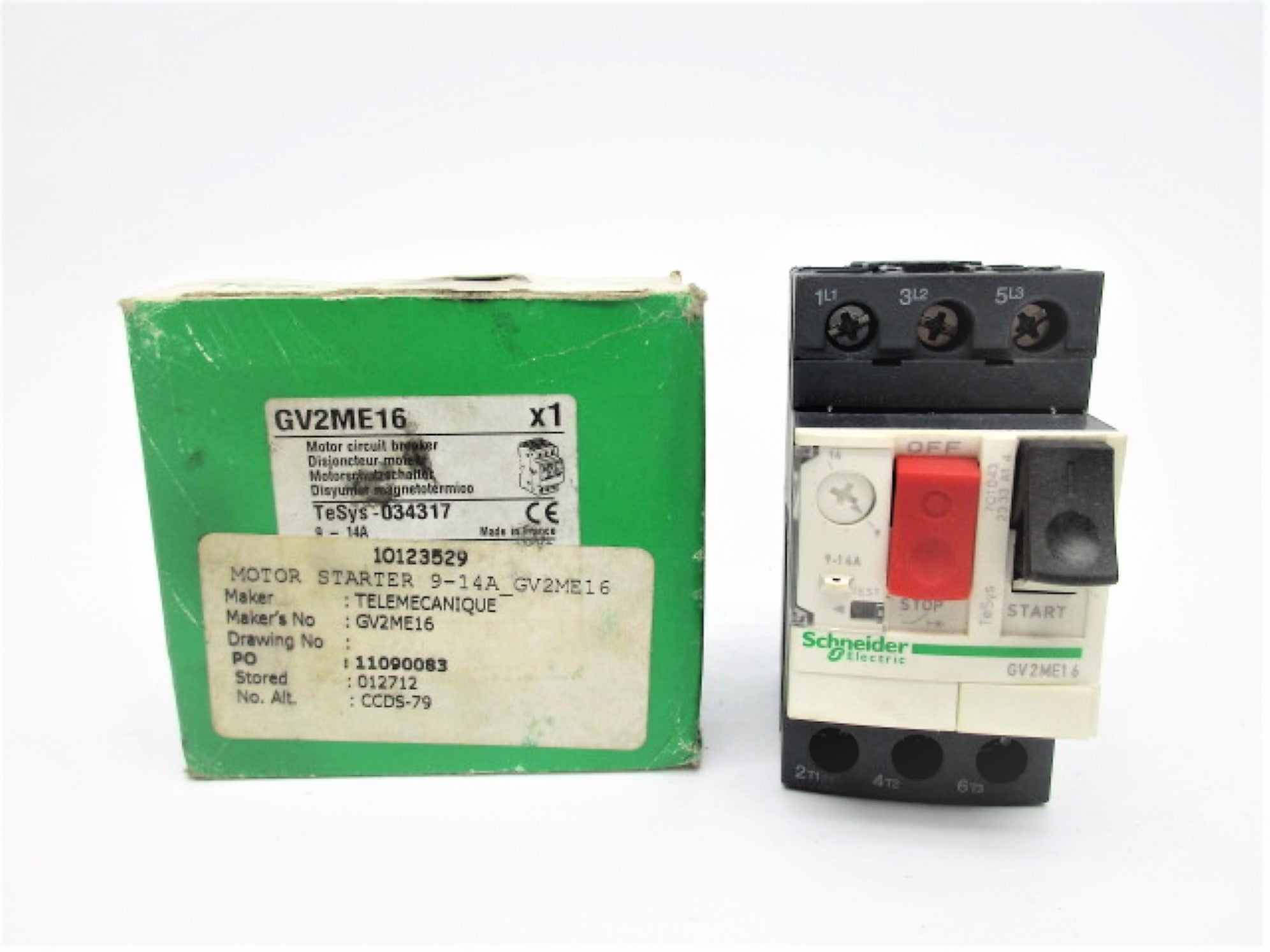 SCHNEIDER ELECTRIC GV2ME16  9-14A NSMP