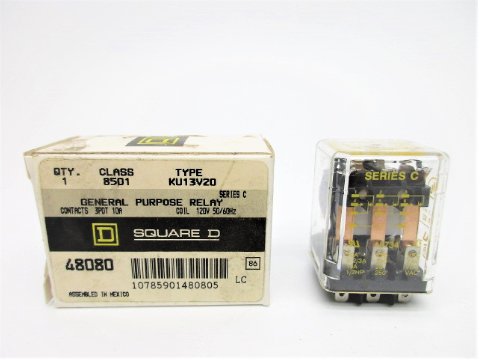 SQUARE D 8501KU13V20 SER. C 120V 10A NSMP