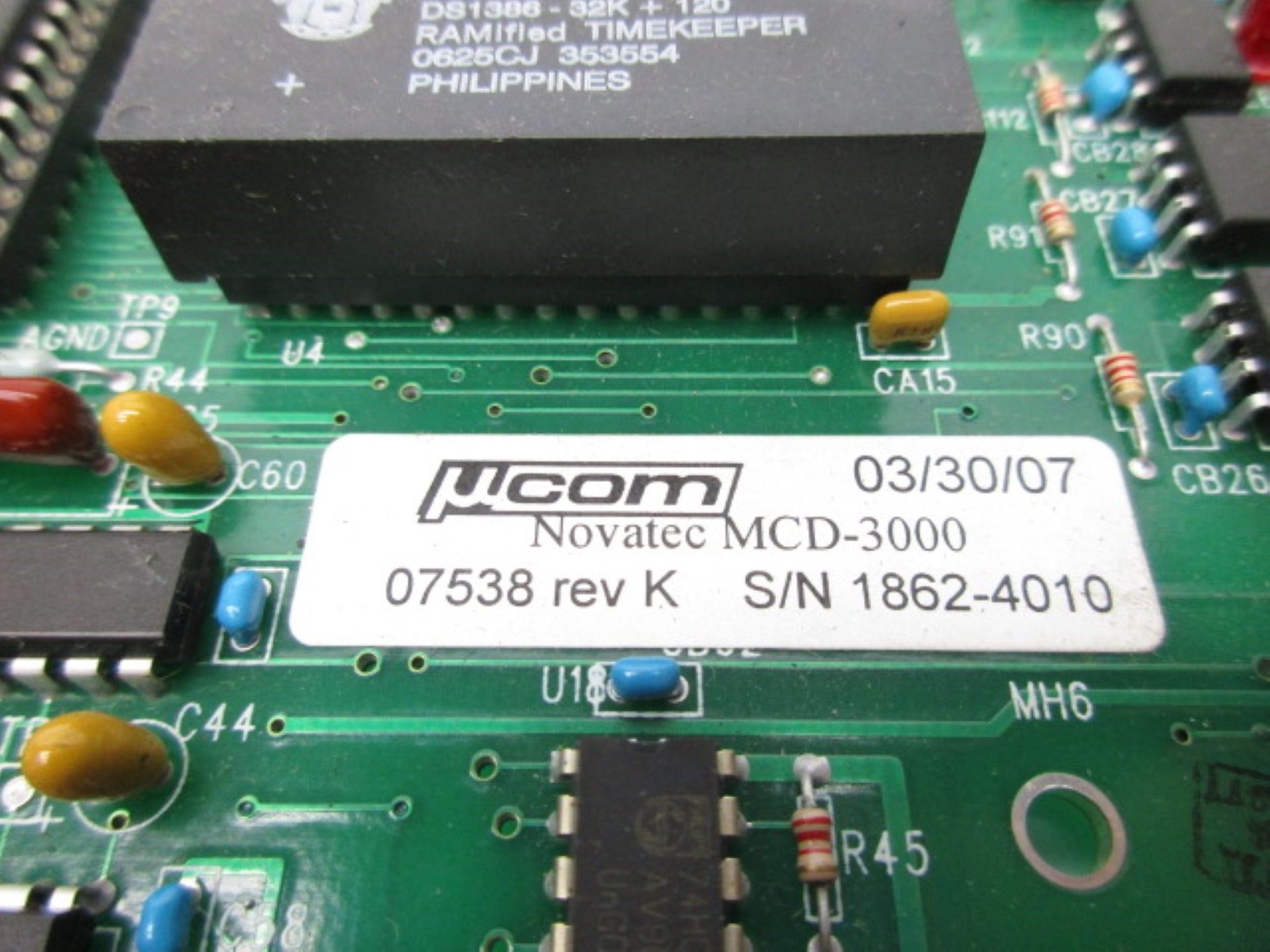 NOVATEC MCD-3000 07538 REV. K (AS PICTURED) UNMP