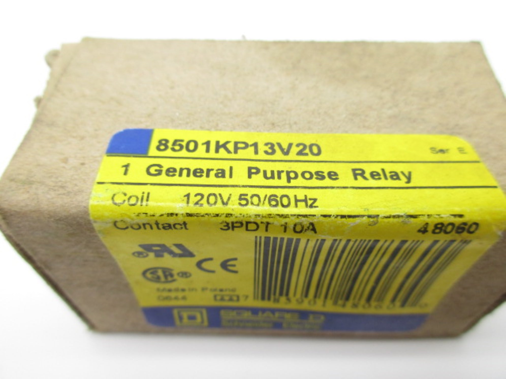 SQUARE D 8501KP13V20 SER. E 10A 120V NSMP