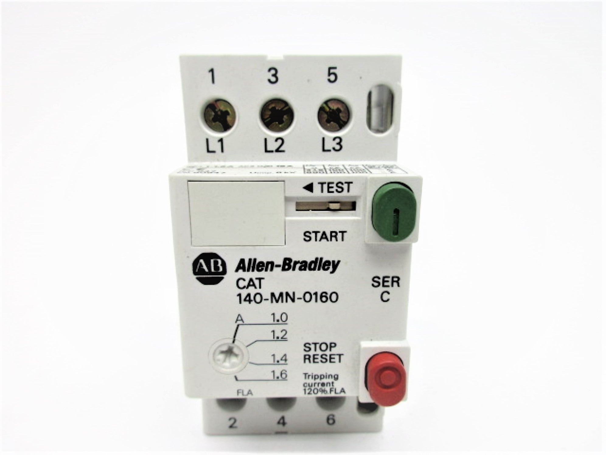 ALLEN BRADLEY 140-MN-0160 SER. C 1.0-1.6A 600V NSNP