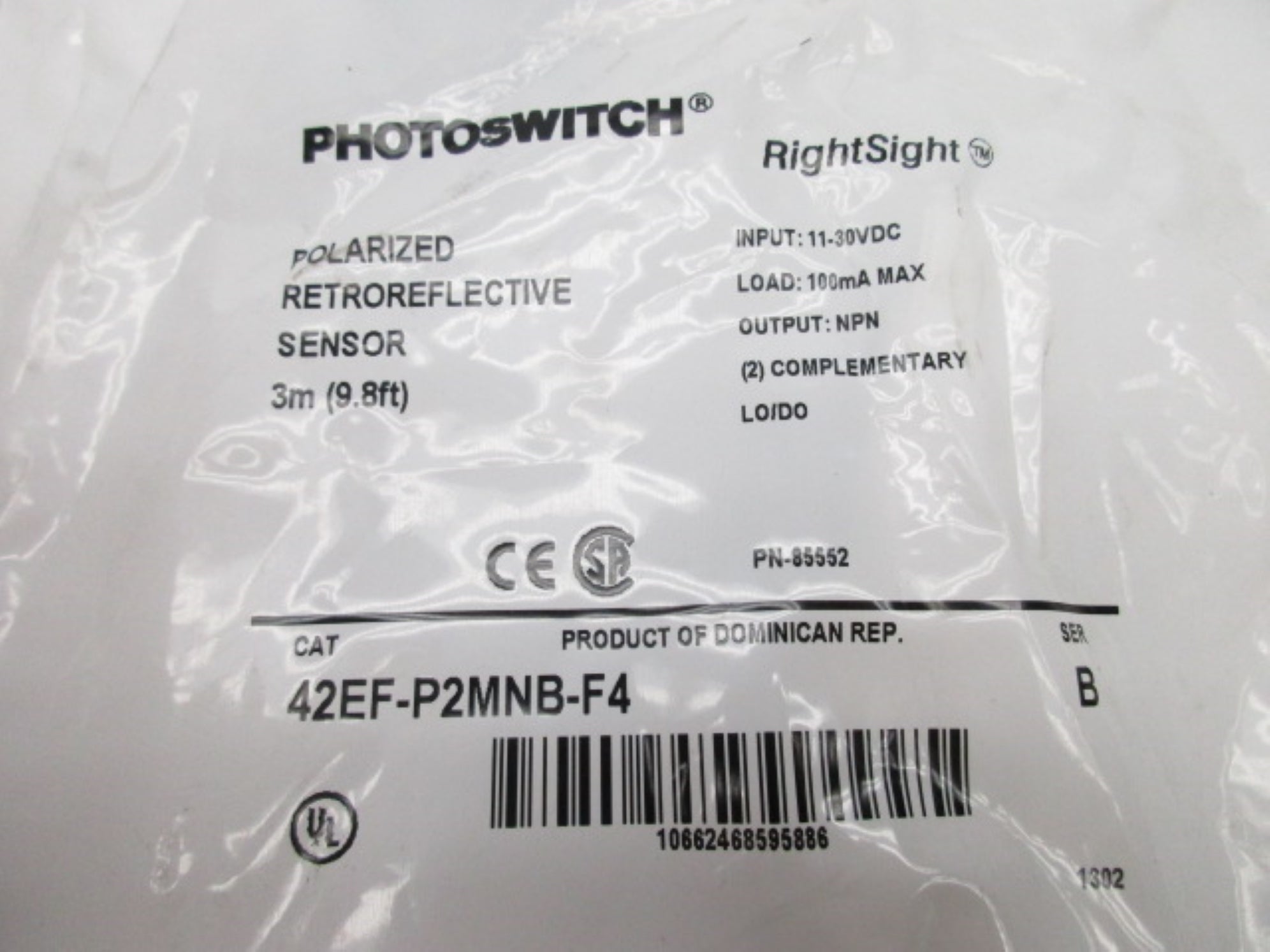 ALLEN BRADLEY 42EF-P2MNB-F4 SER. B NSMP