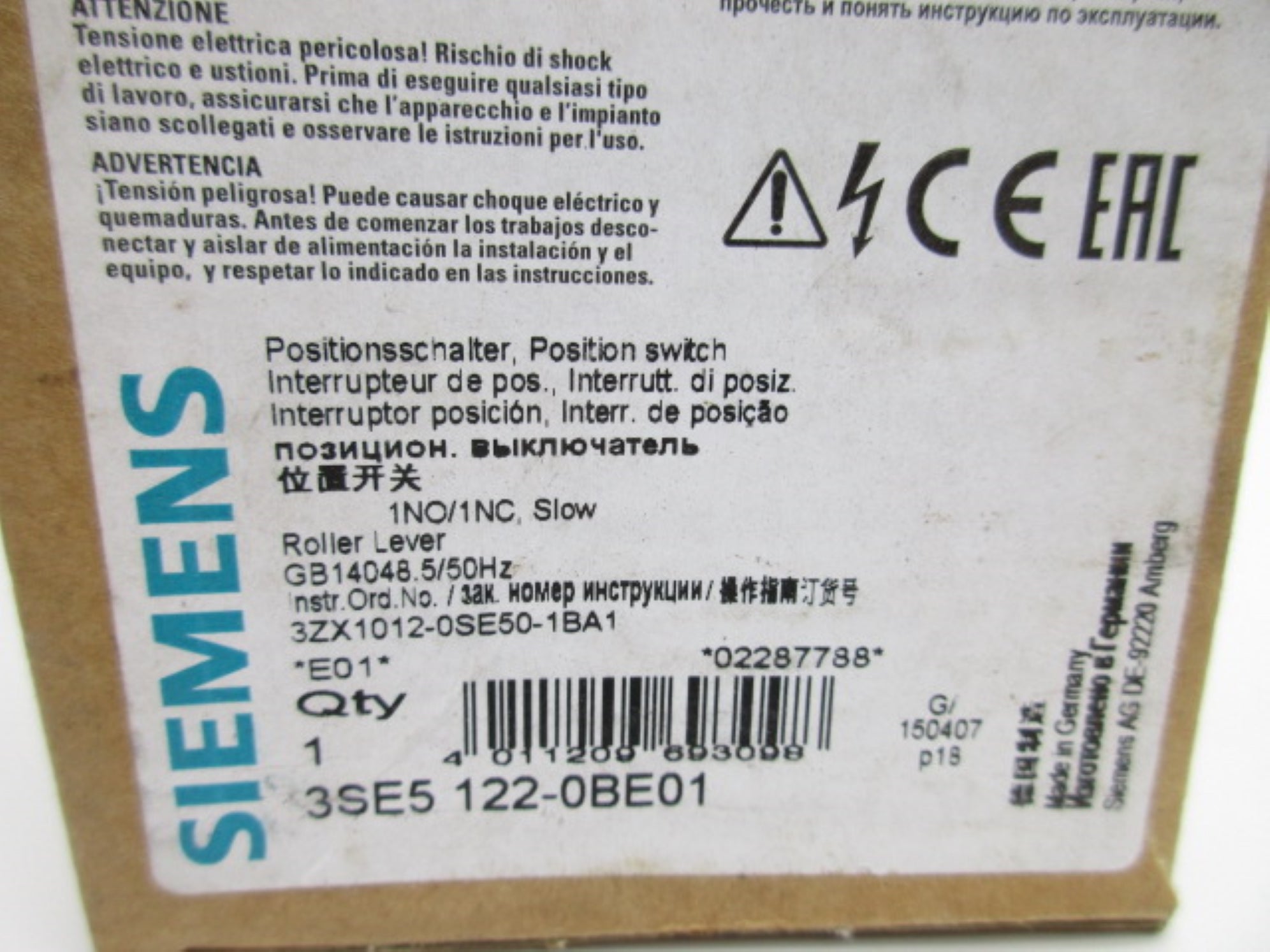 SIEMENS 3SE5122-0BE01 NSMP