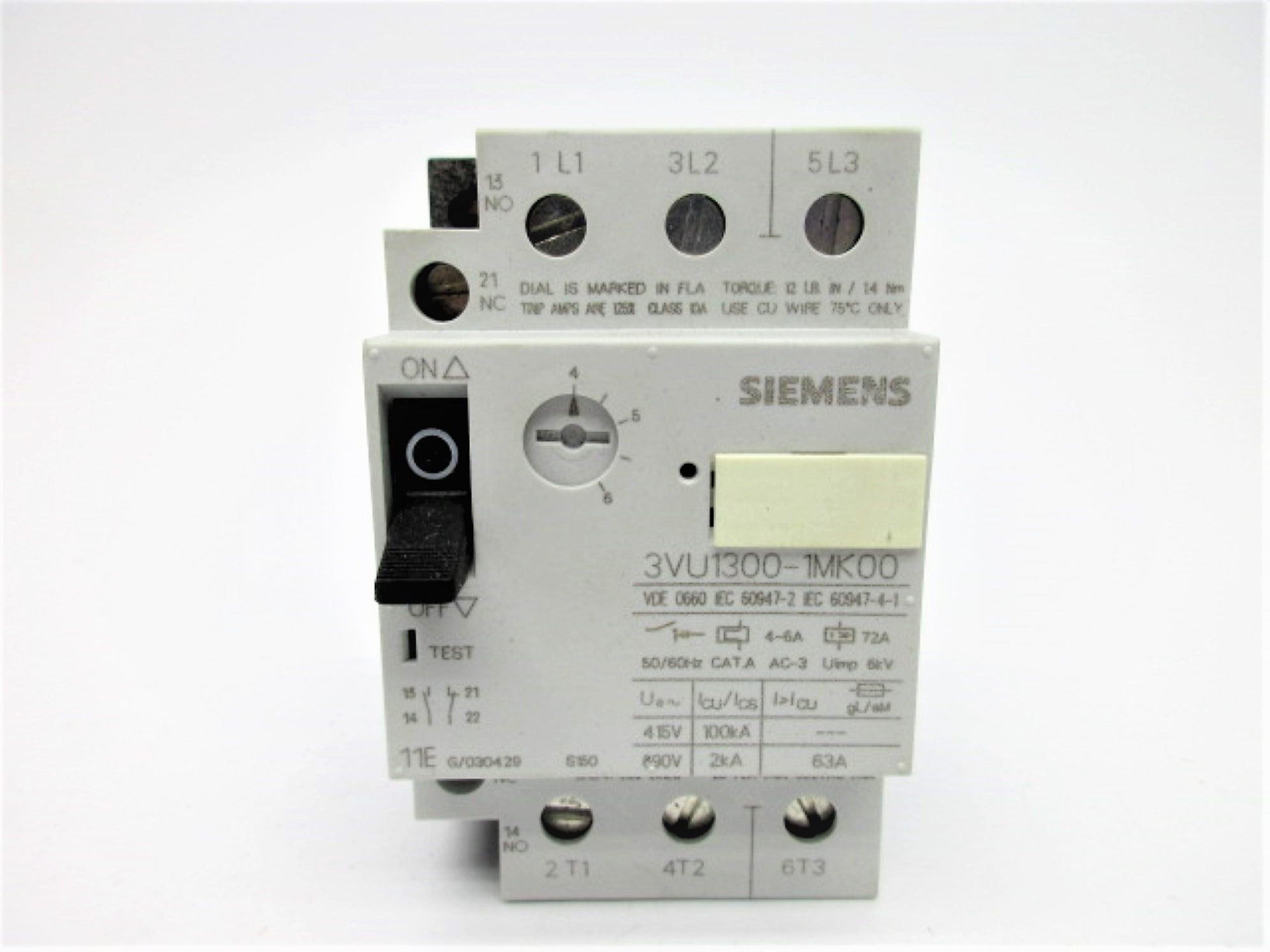 SIEMENS 3VU1300-1MK00 4-6A UNMP