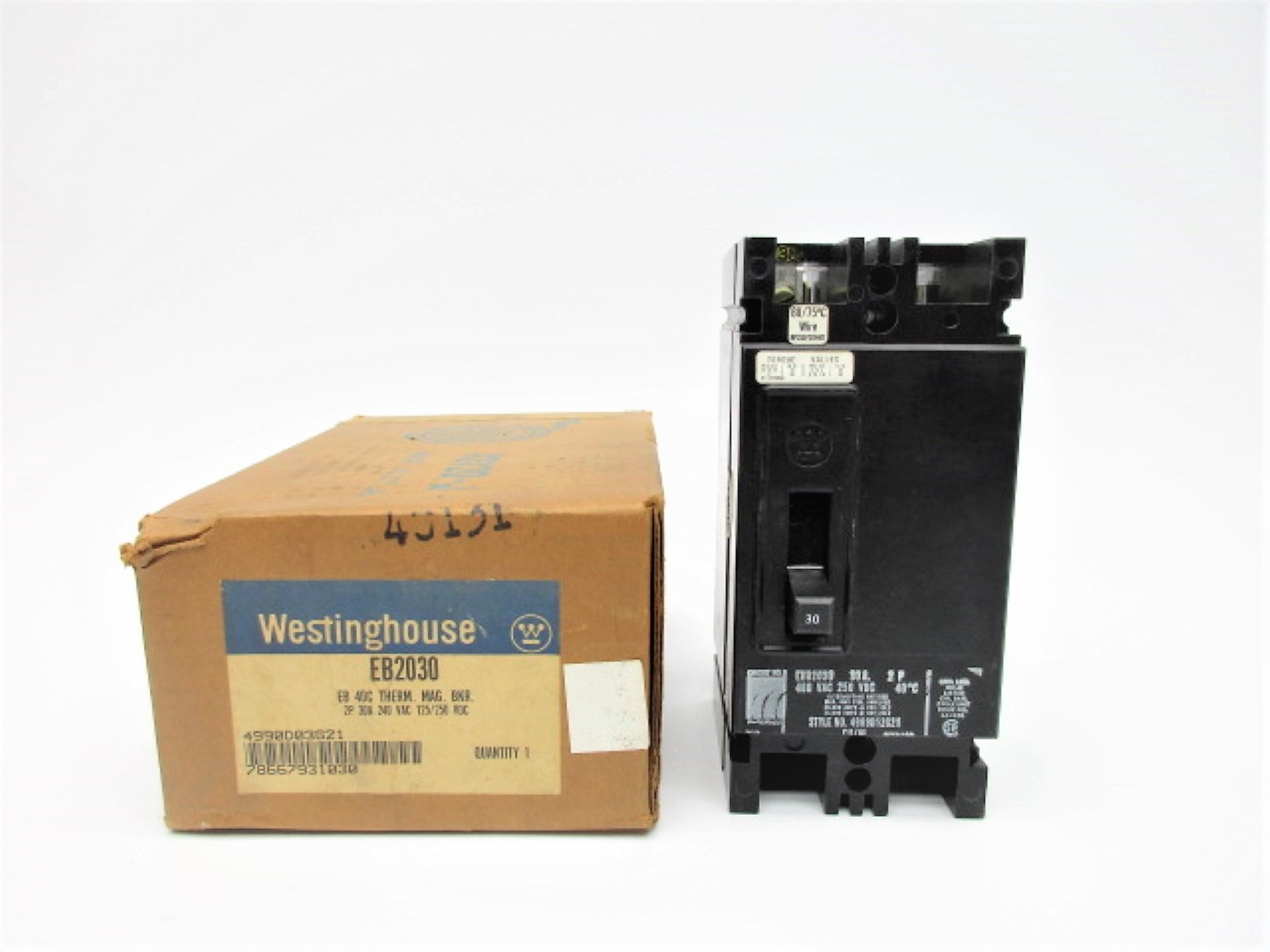 WESTINGHOUSE EB2030 30A 240VAC NSMP