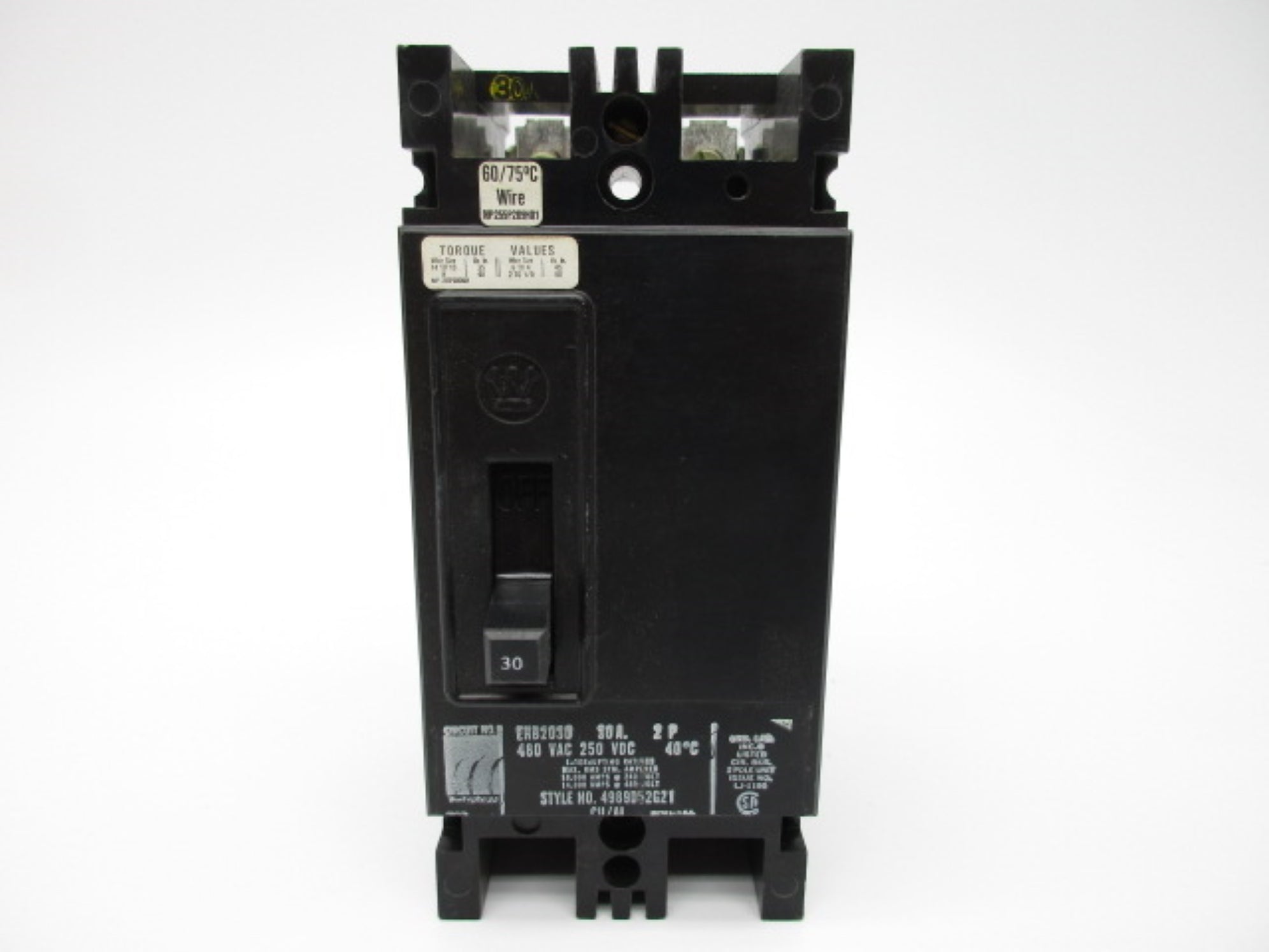 WESTINGHOUSE EB2030 30A 240VAC NSMP