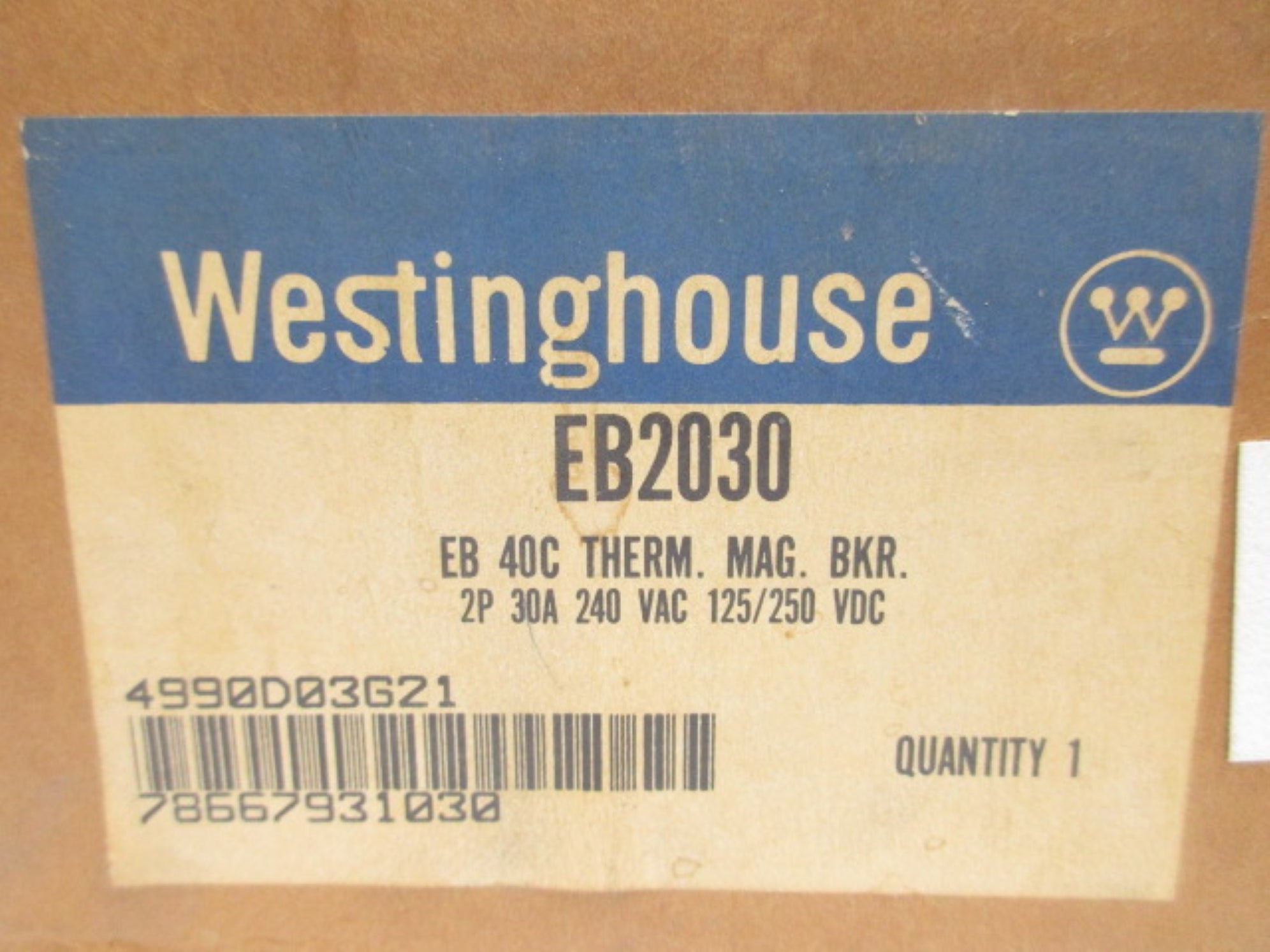WESTINGHOUSE EB2030 30A 240VAC NSMP