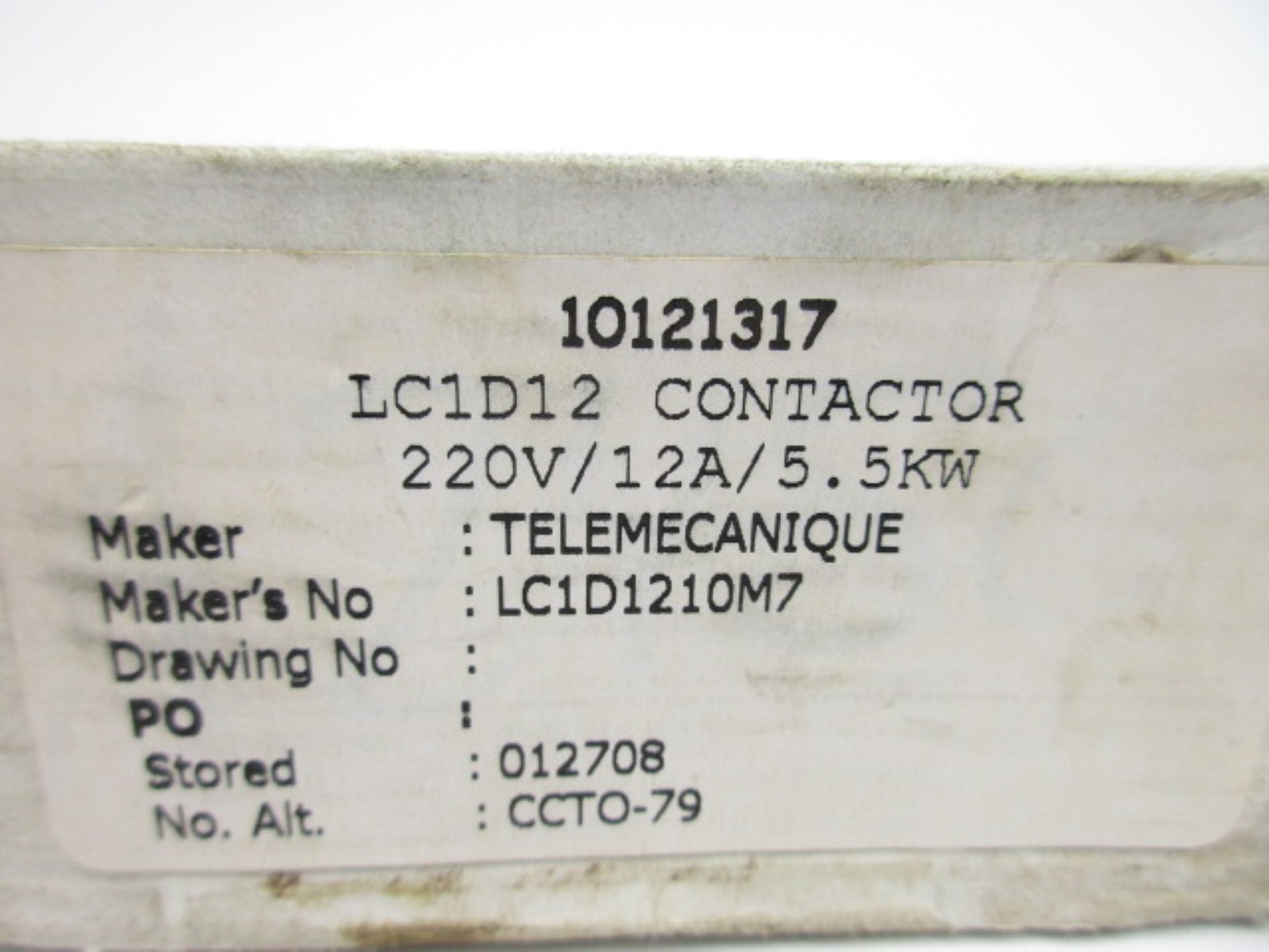 TELEMECANIQUE LC1D1210M7 220V NSFS