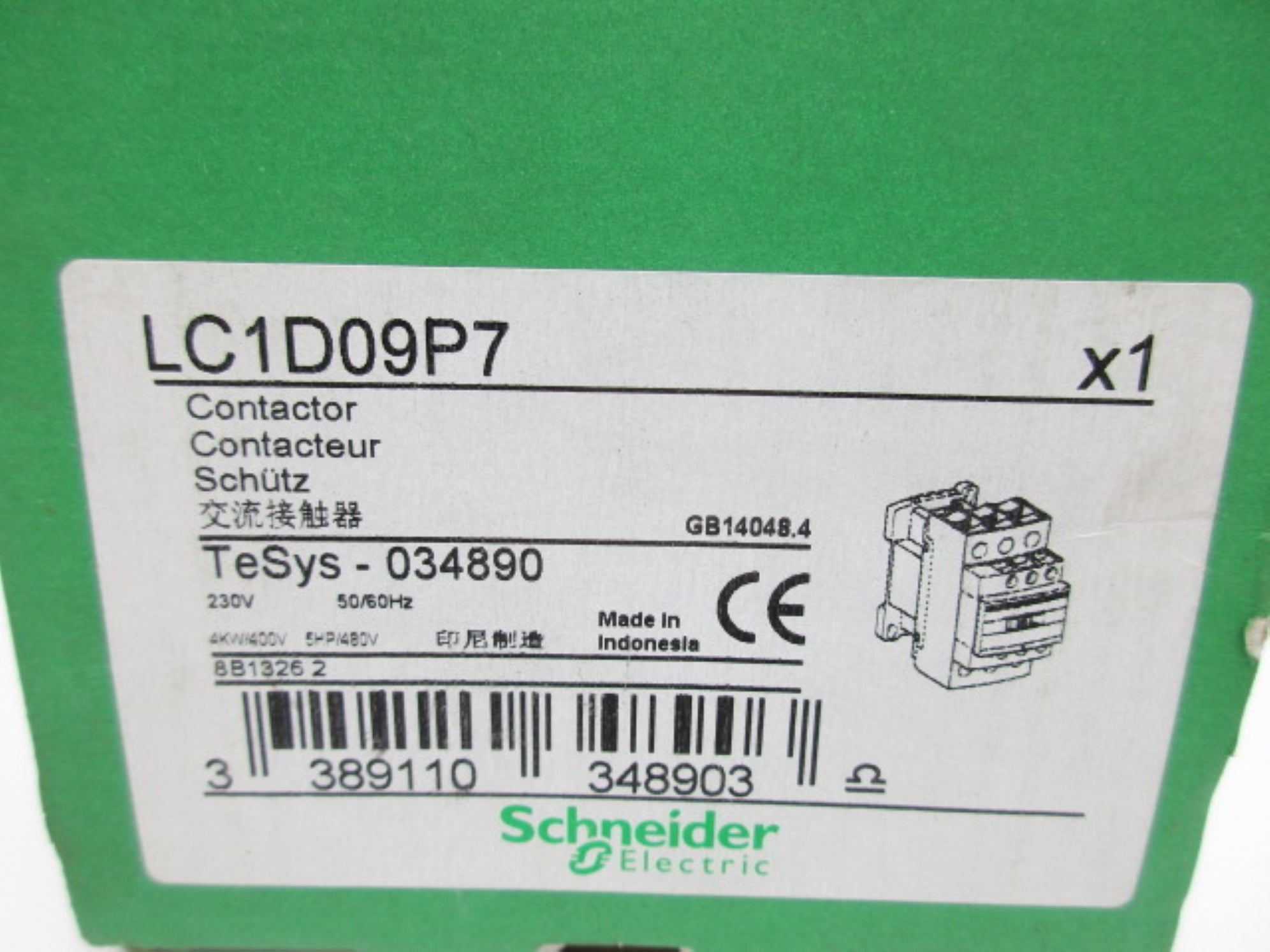 SCHNEIDER ELECTRIC LC1D09P7 230V NSMP