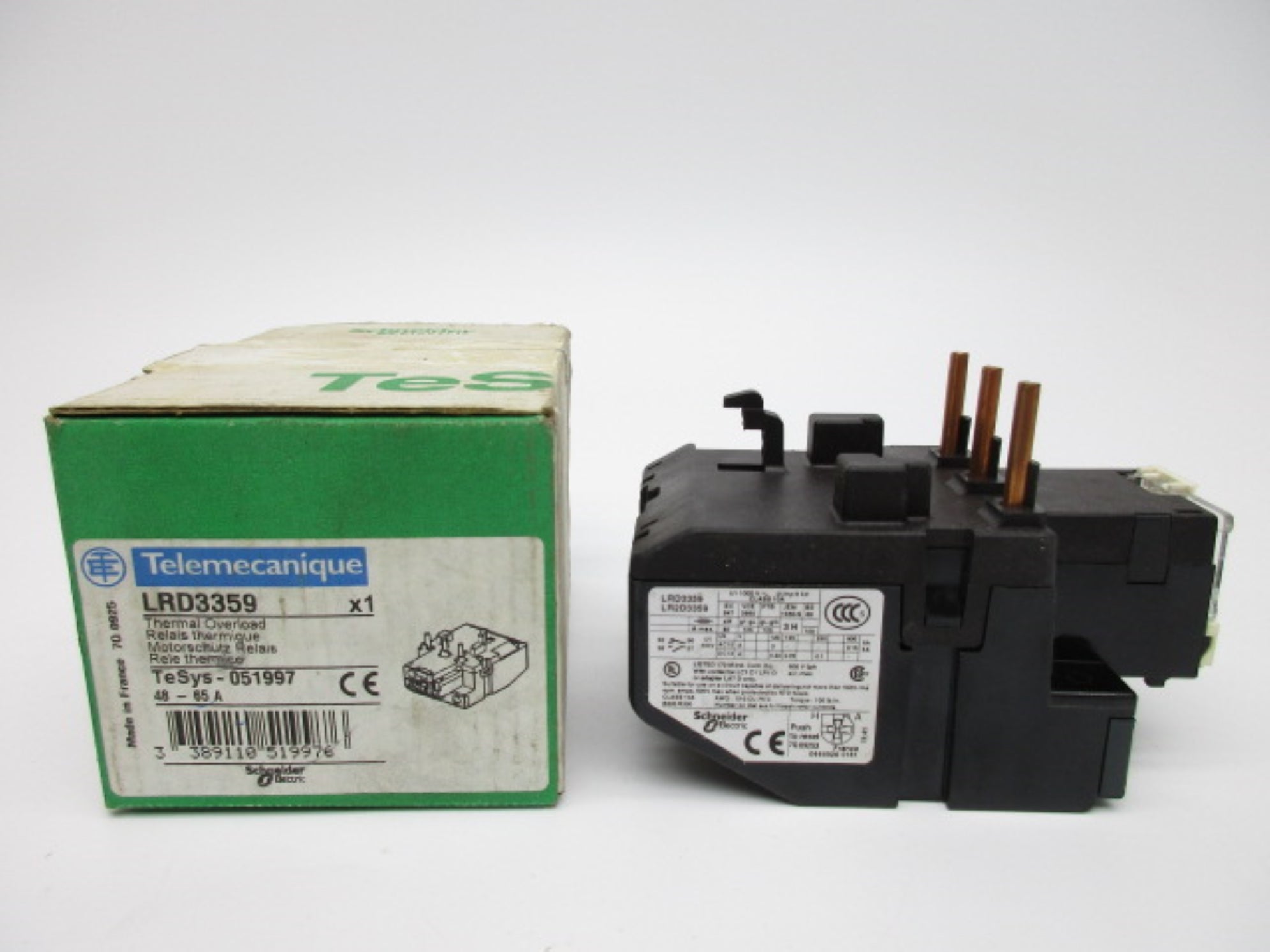 TELEMECANIQUE LRD3359 48-65A 600V NSMP
