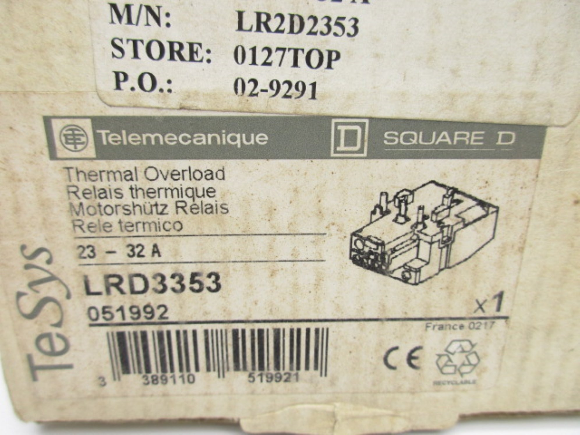 TELEMECANIQUE LRD3353 23-32A NSMP