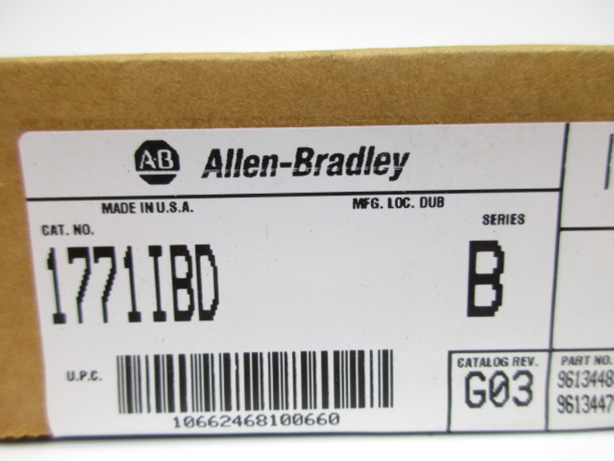 ALLEN BRADLEY 1771-IBD SER. B DATE: 2004 NSFS
