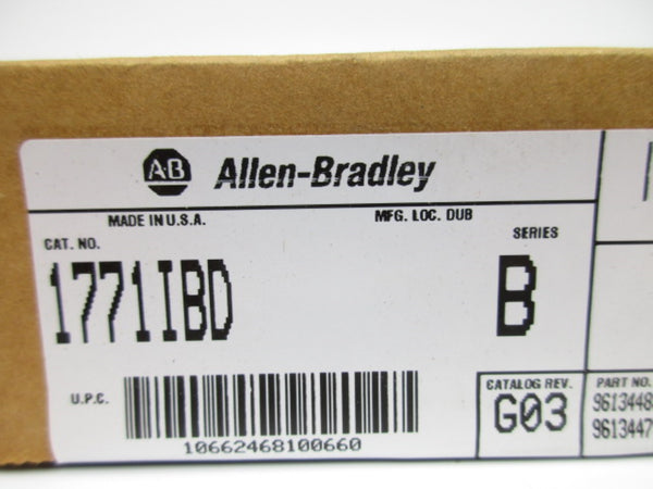ALLEN BRADLEY 1771-IBD SER. B DATE: 2004 NSFS