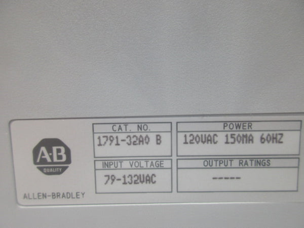 ALLEN BRADLEY 1791-32A0 SER. B NSMP