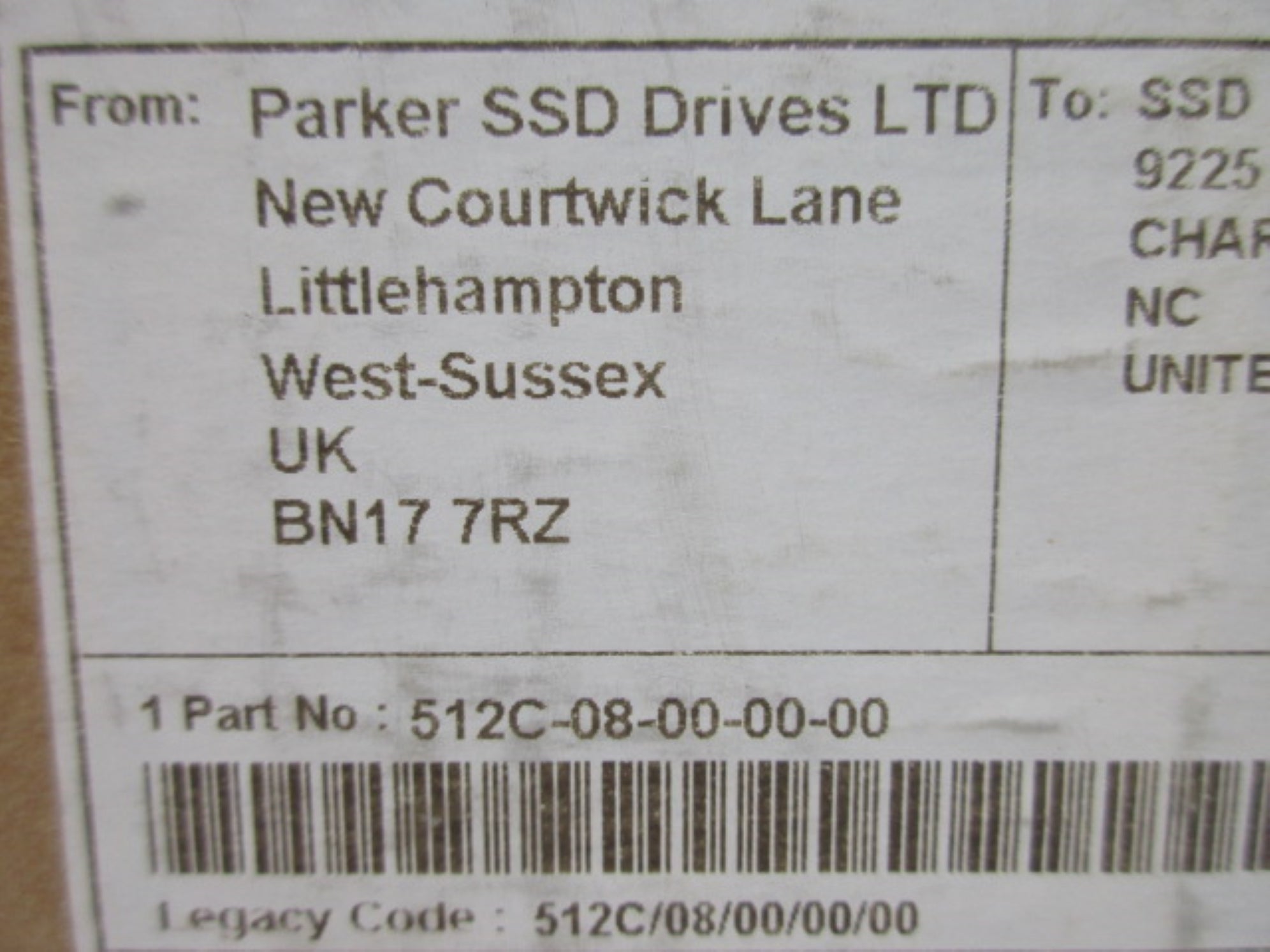 PARKER 512C-08-00-00-00 NSFS