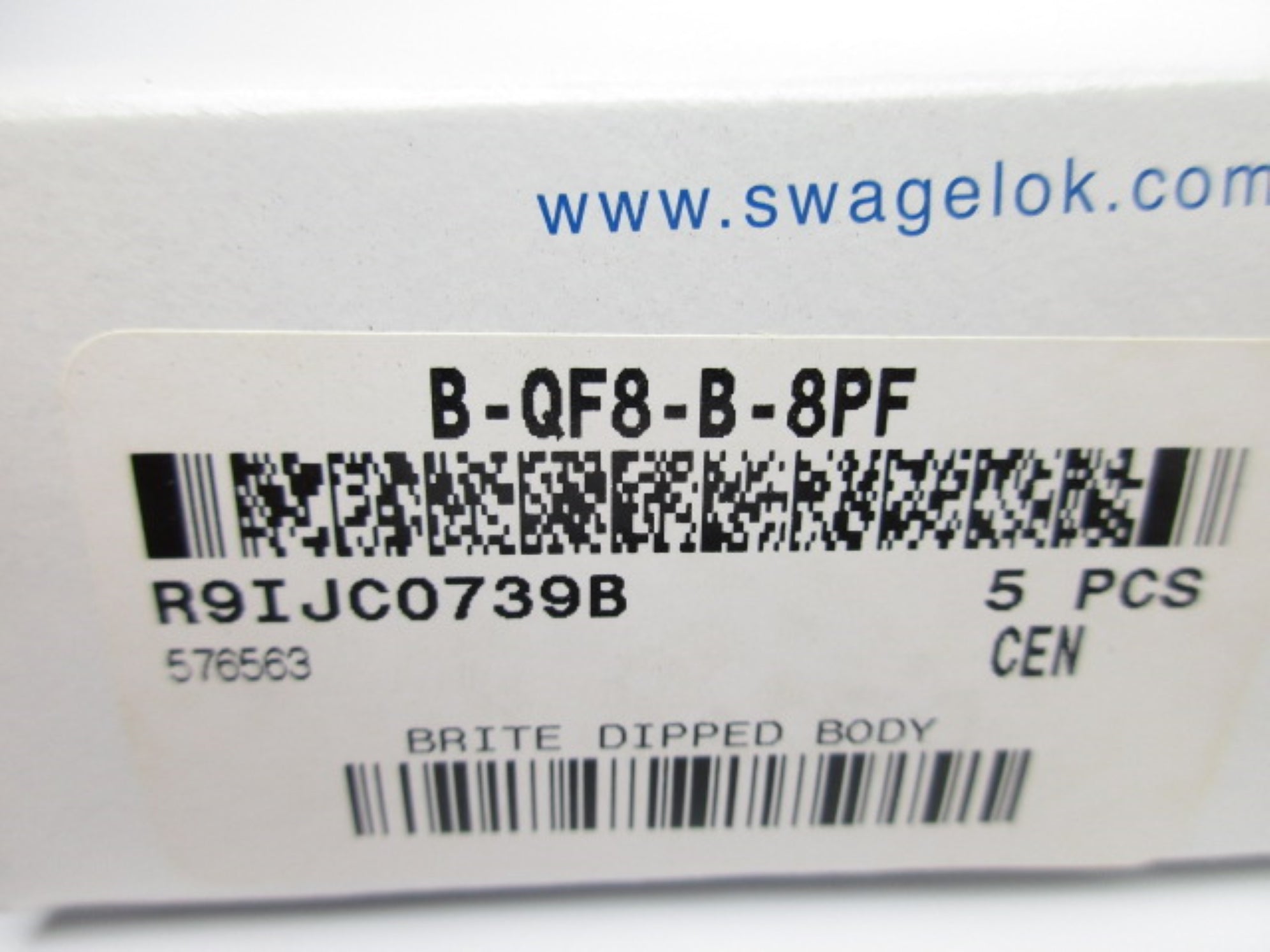 SWAGELOK B-QF8-B-8PF (PKG OF 5) NSMP
