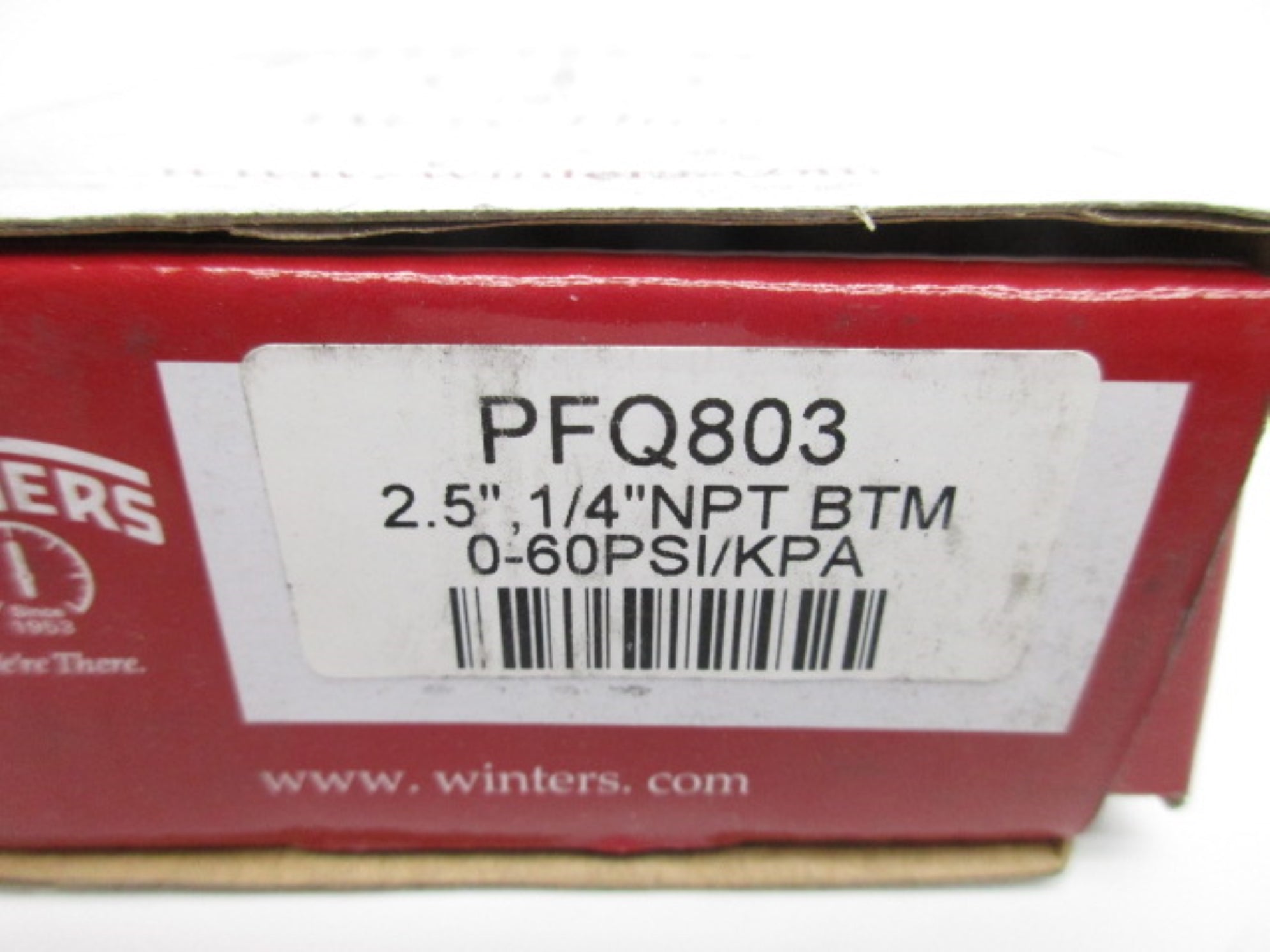 WINTERS PFQ803 0-60PSI 1/4" NSMP
