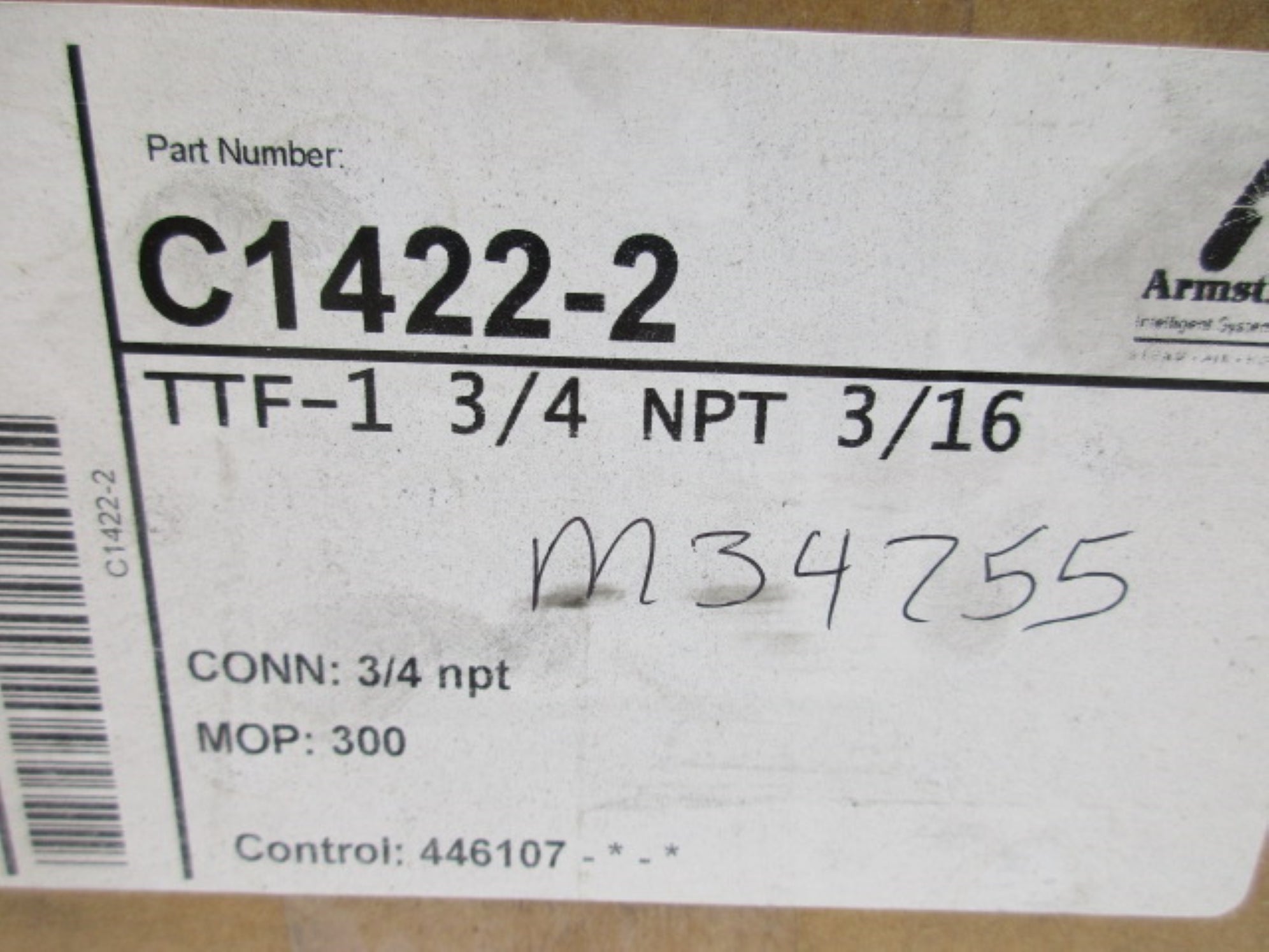 ARMSTRONG TTF-1-3/4 C1422-2 NSMP