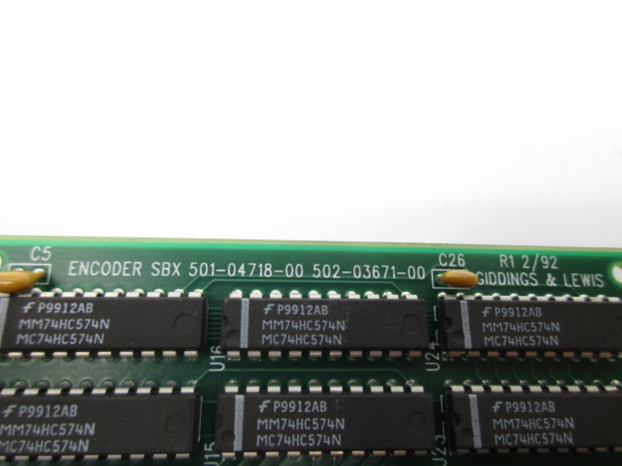 GIDDINGS & LEWIS SBX501-04718-00 502-03671-00 UNMP