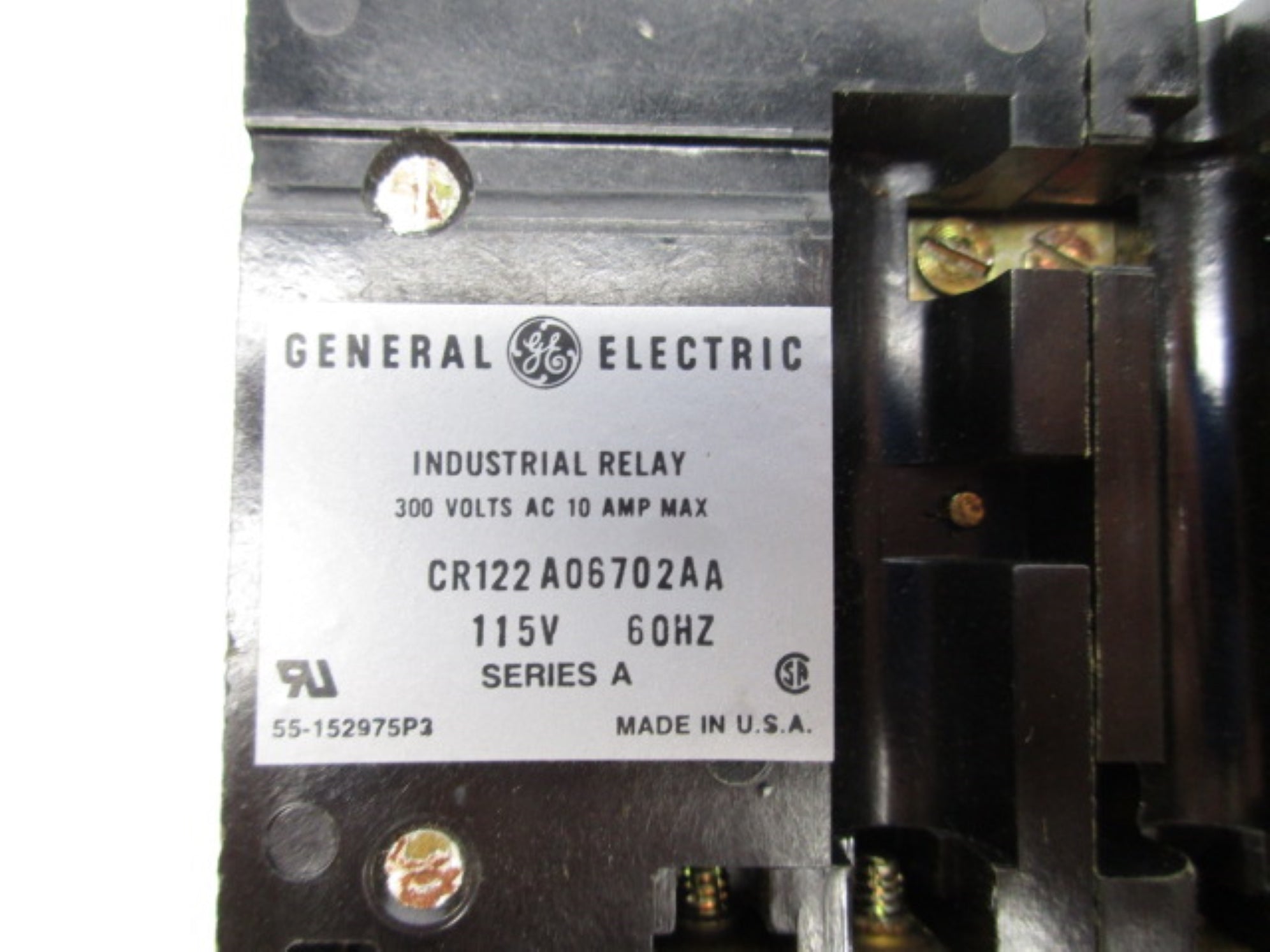 GENERAL ELECTRIC CR122A06702AA SER. A 10A 300V UNMP