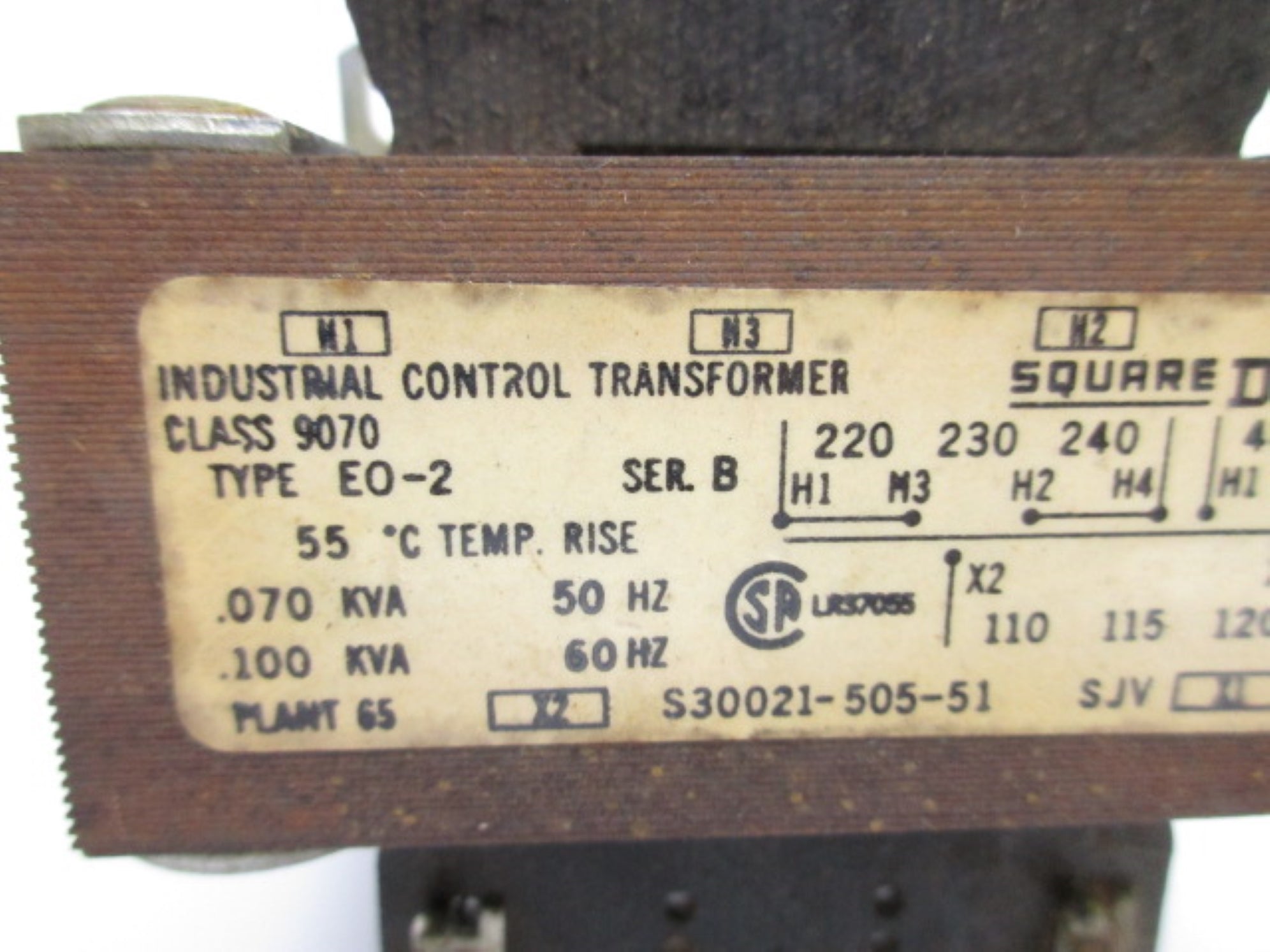 SQUARE D 9070EO-2 SER. B 220/480V UNMP
