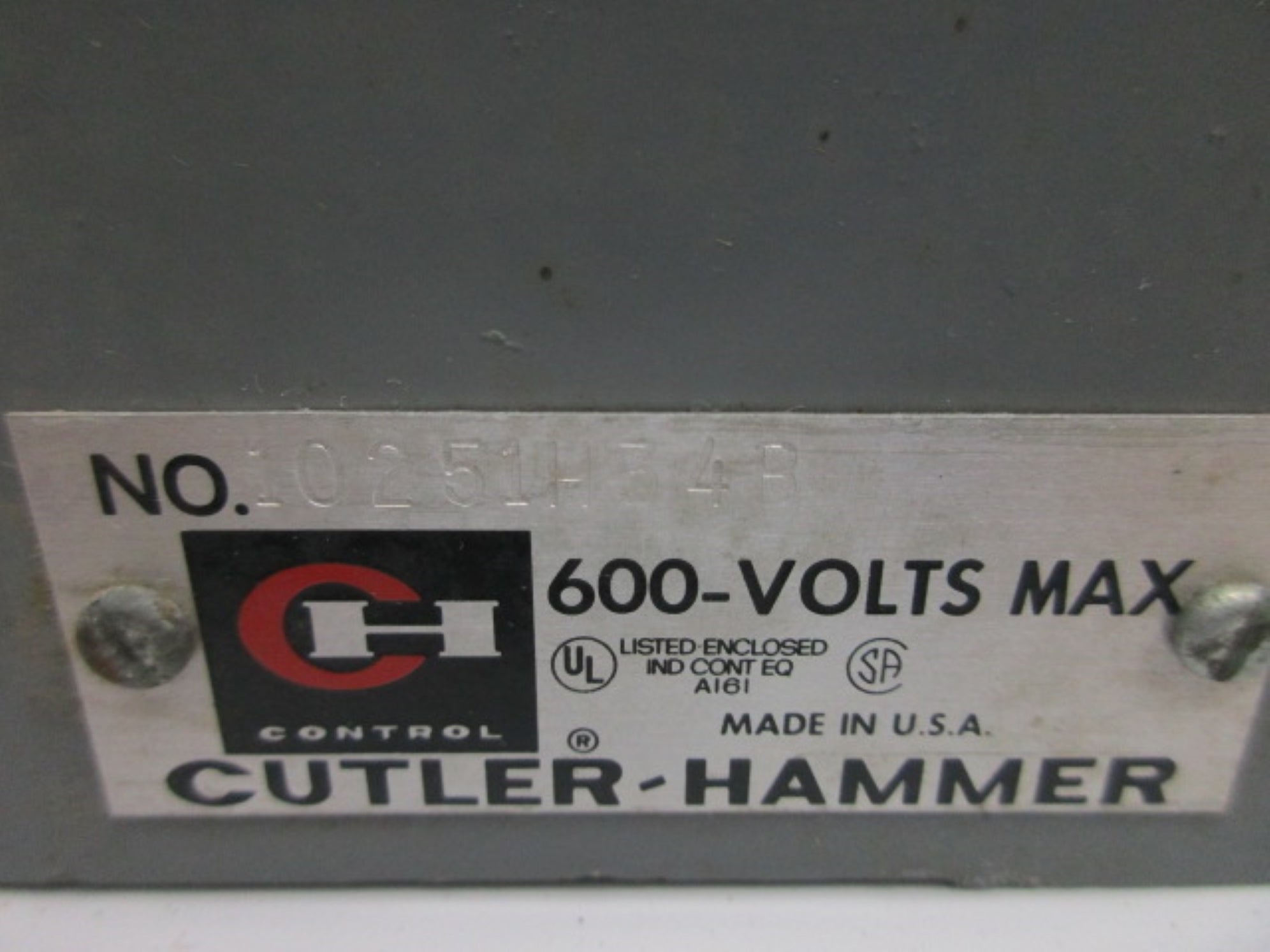 CUTLER HAMMER 10251H34B NSNP