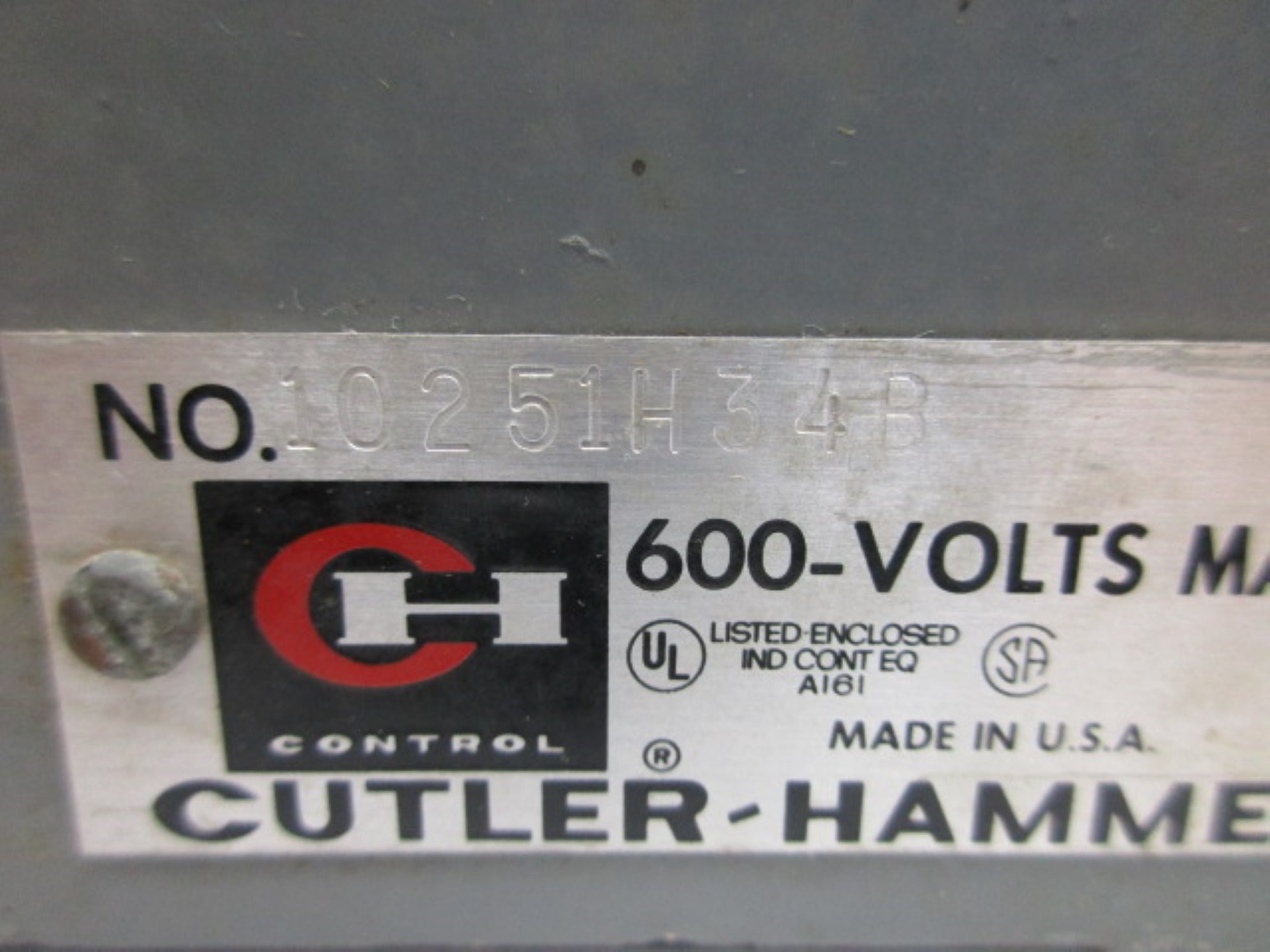 CUTLER HAMMER 10251H34B NSNP