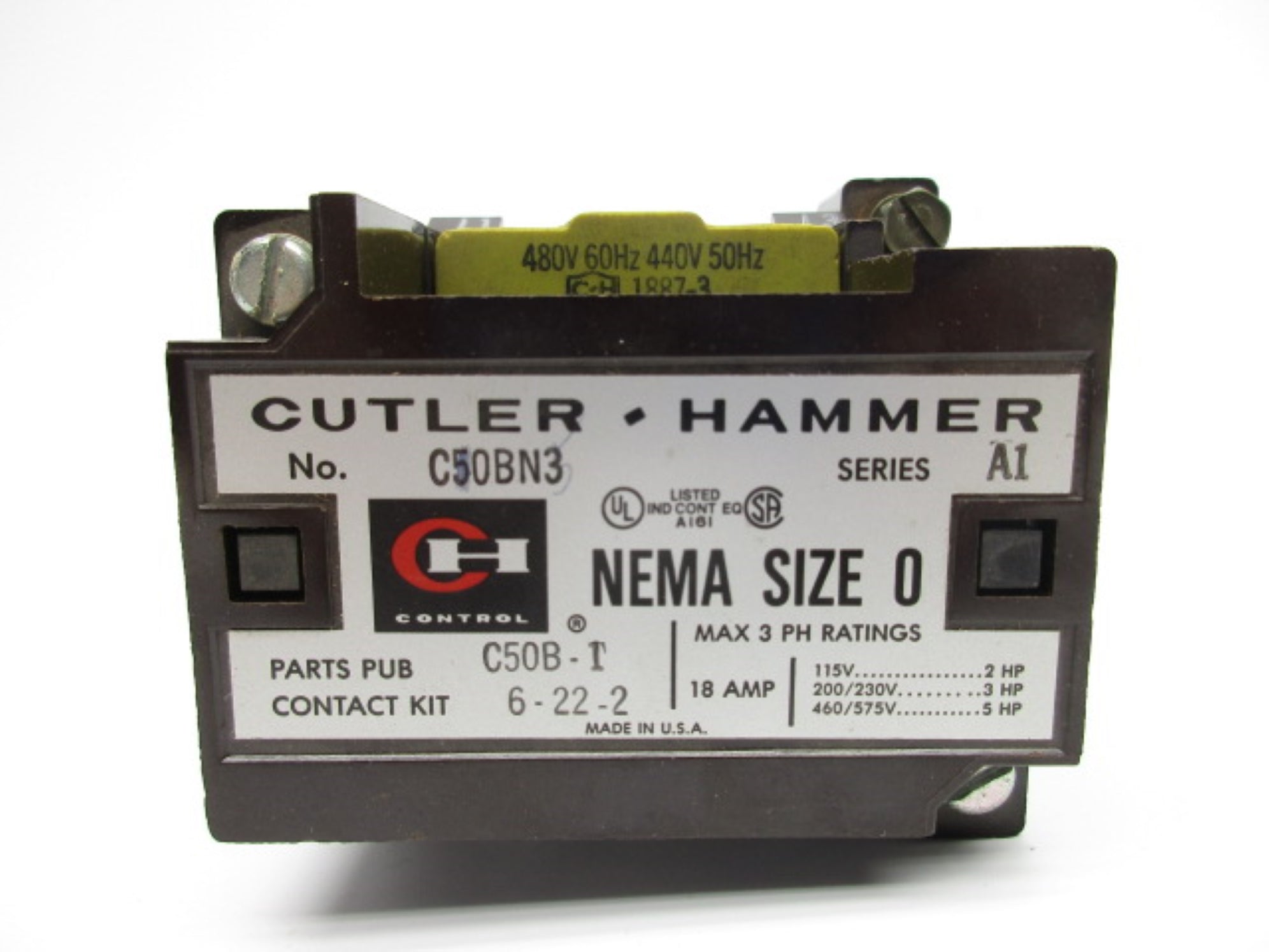 CUTLER HAMMER C50BN3 SER. A1 NSNP