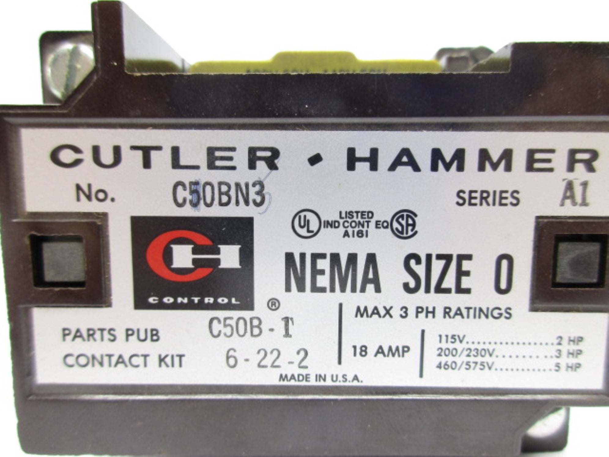 CUTLER HAMMER C50BN3 SER. A1 NSNP