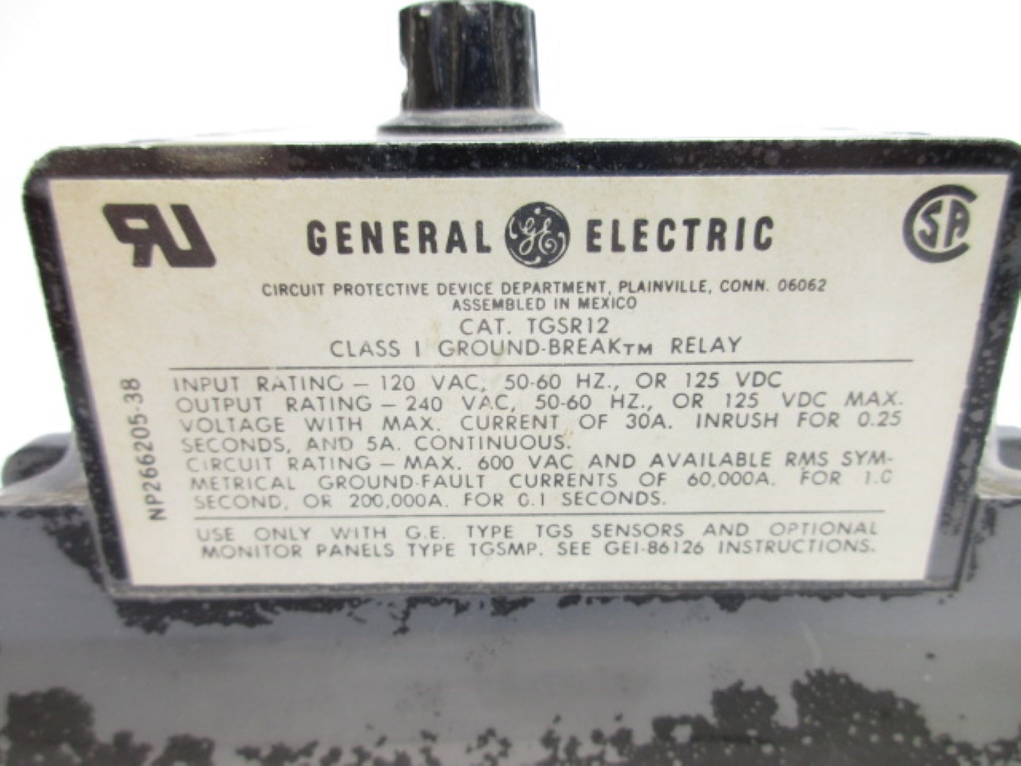 GENERAL ELECTRIC TGSR12 NSMP