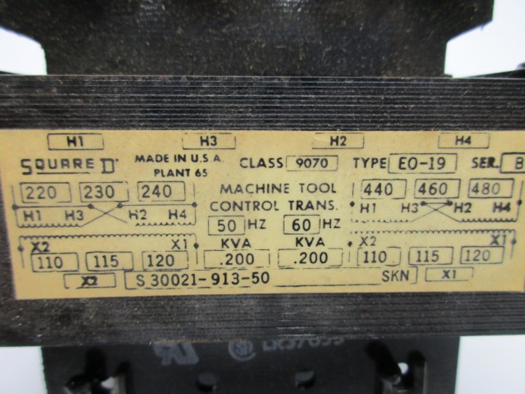 SQUARE D 9070EO19 SER. B NSNP