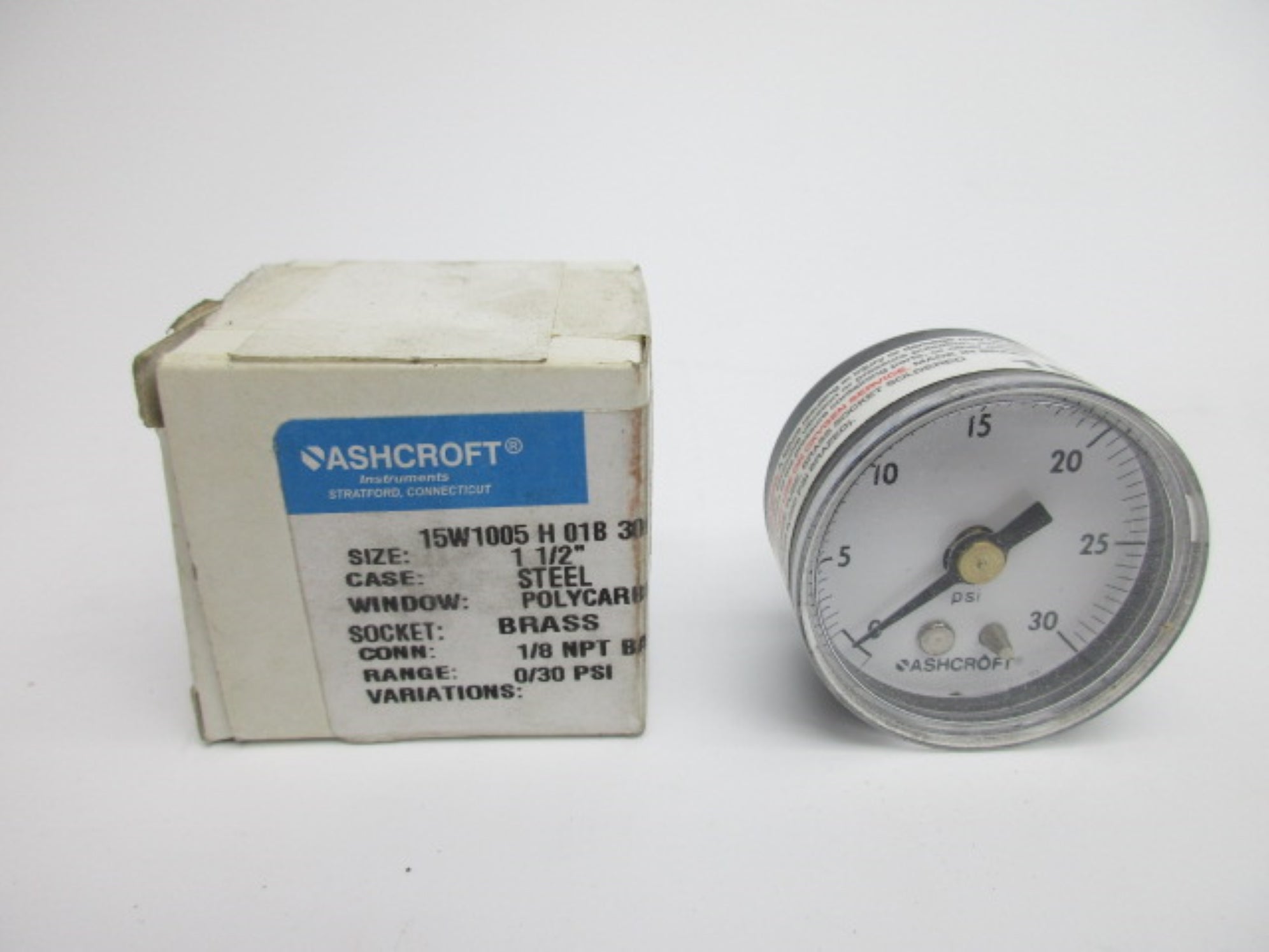 ASHCROFT 15W1005H01B30# NSMP