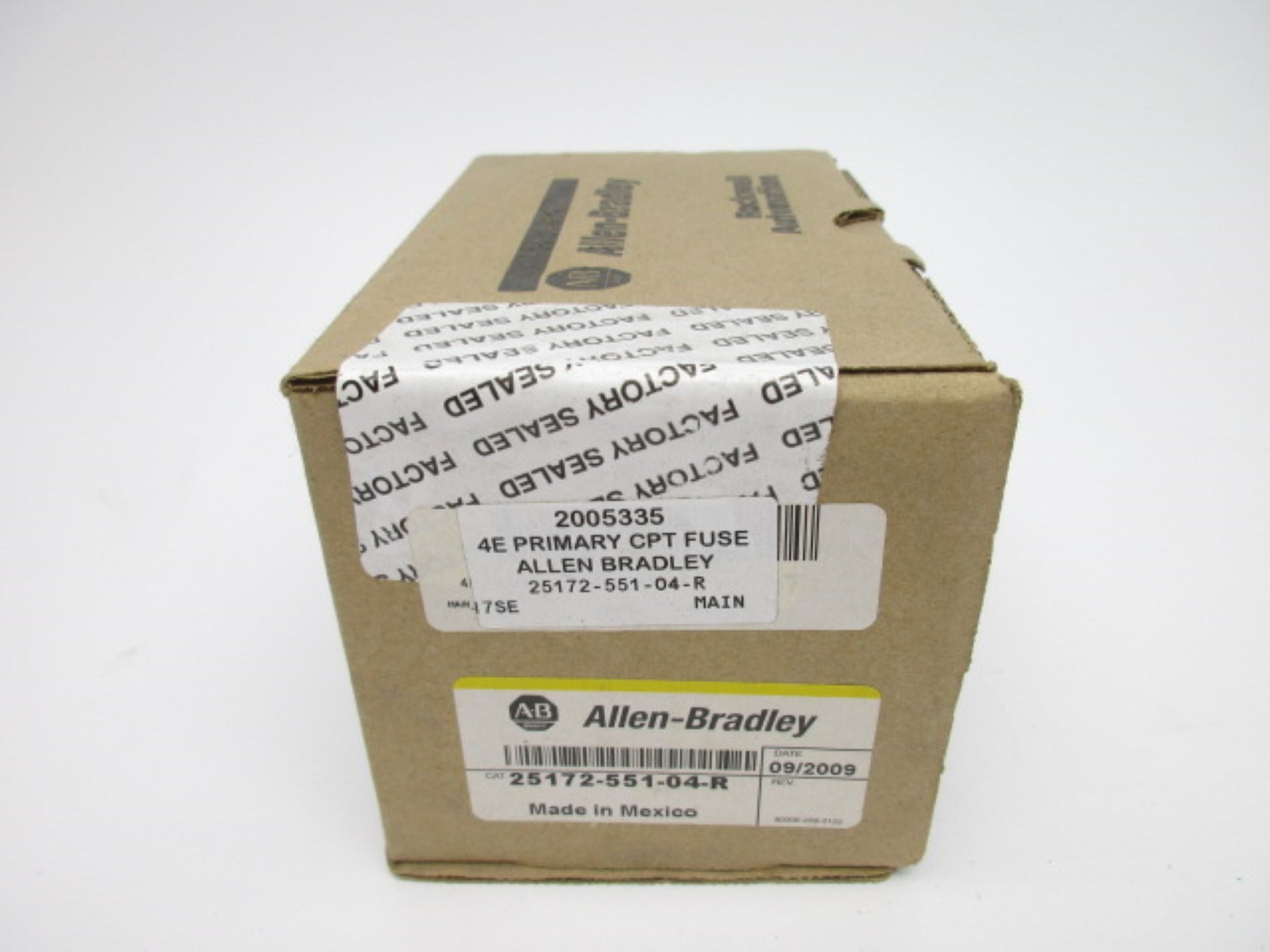 ALLEN BRADLEY 25172-551-04-R DATE: 2009 (BR/YL) NSFS