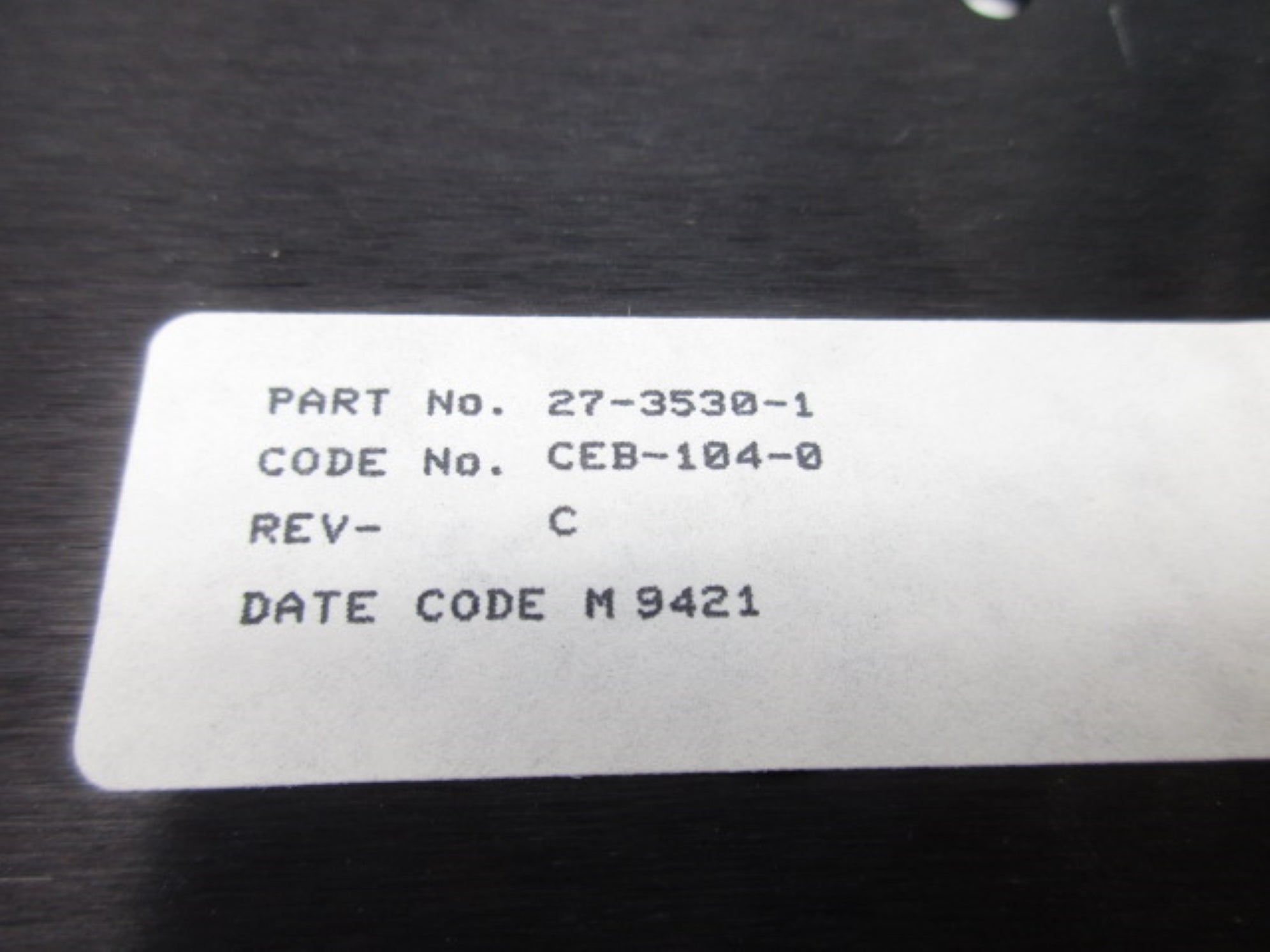 JOHNSON CONTROLS 27-3530-1 REV. C UNMP
