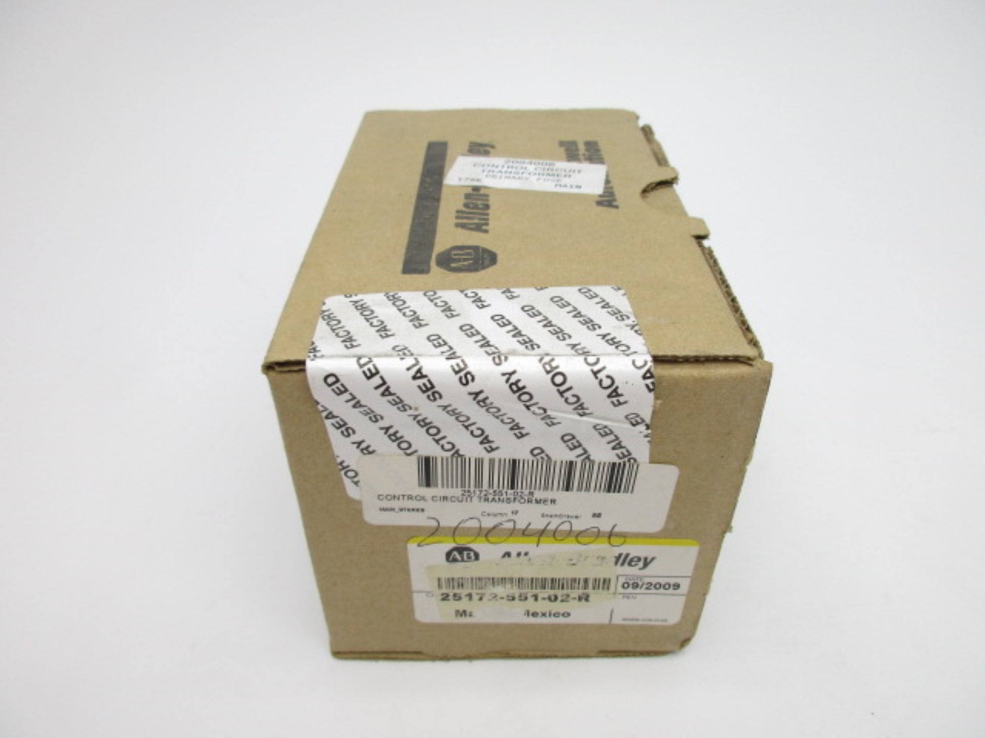 ALLEN BRADLEY 25172-551-02-R DATE: 2009 (BR/YL) NSFS