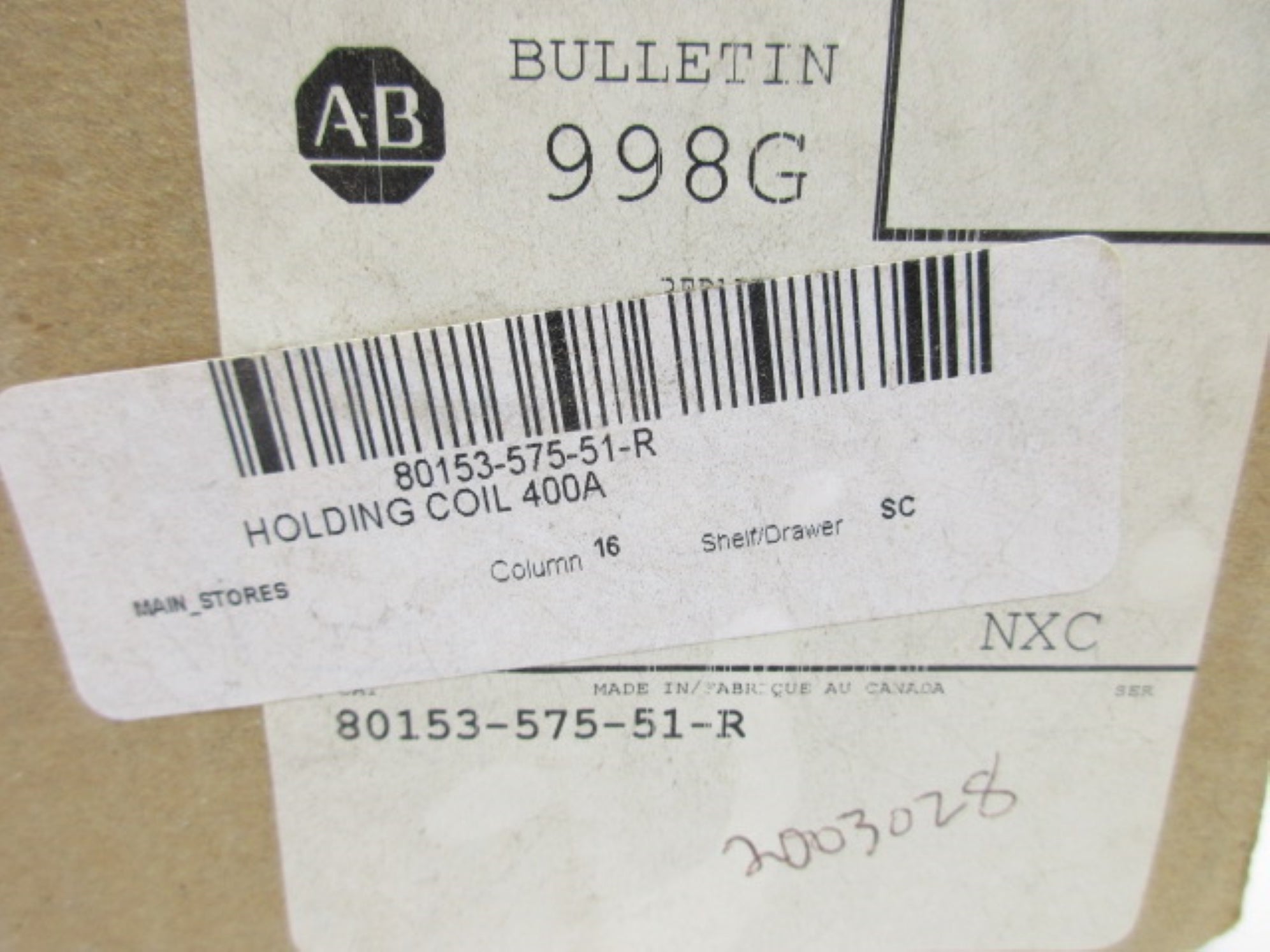 ALLEN BRADLEY 80153-575-51-R (BR/WH) NSMP
