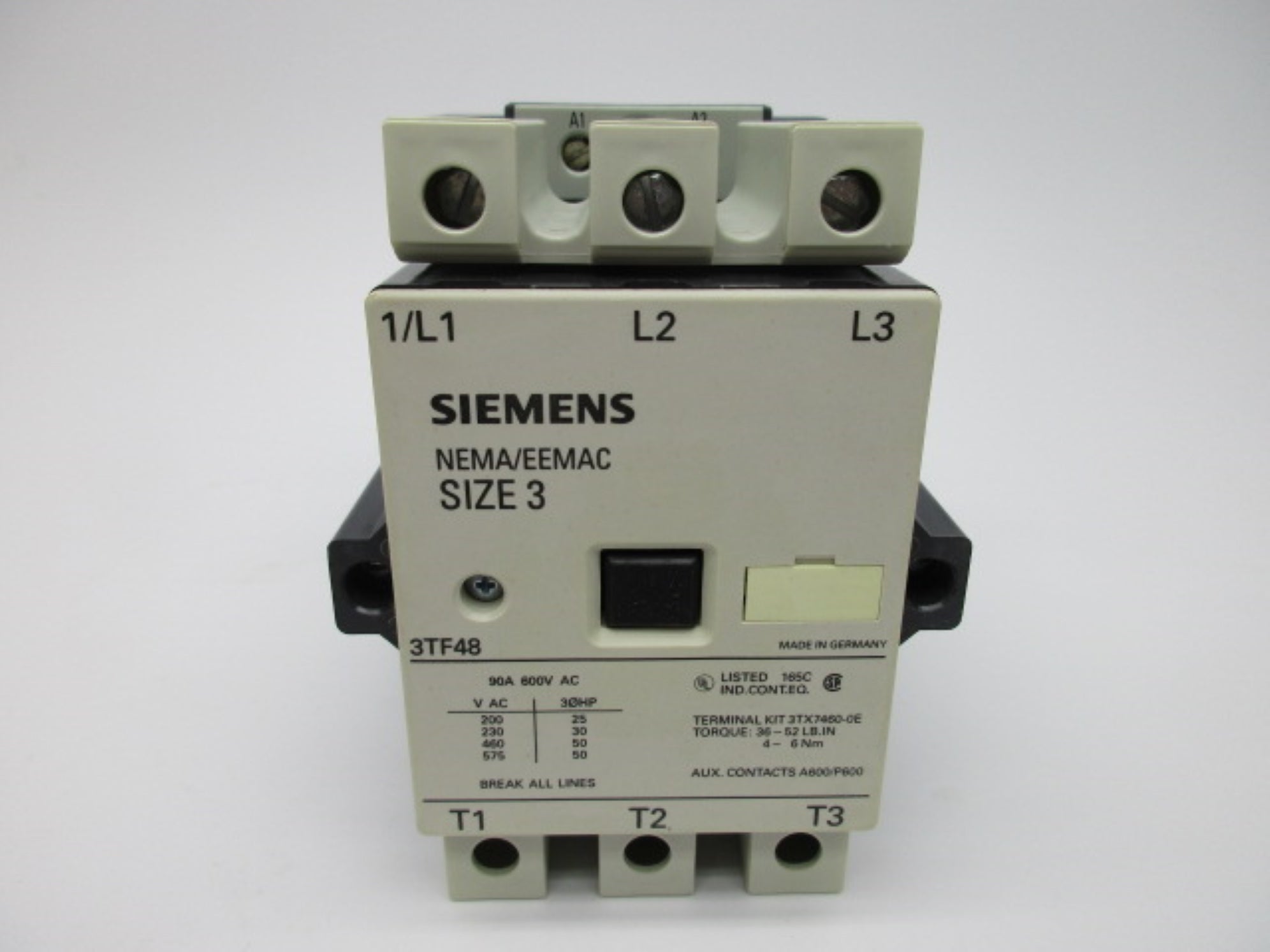 SIEMENS 3TF4822-0AK61 120V NSMP