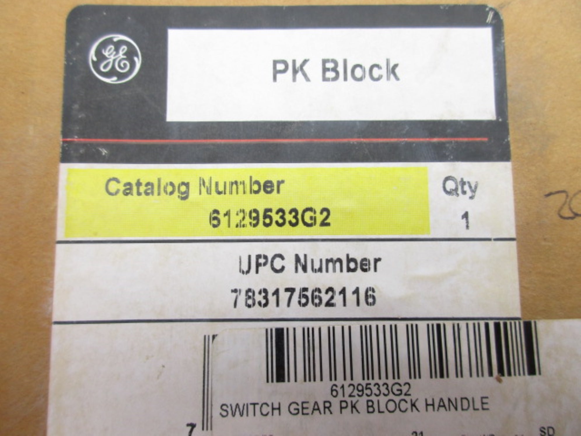 GENERAL ELECTRIC 6129533G2 NSMP