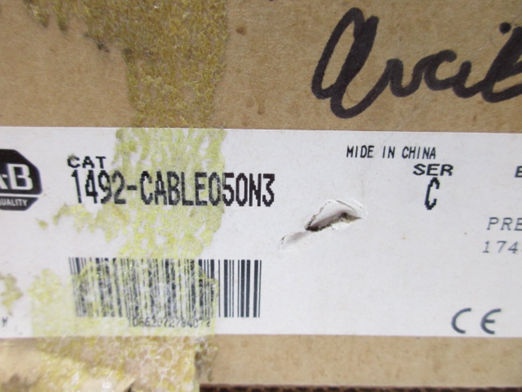 ALLEN BRADLEY 1492-CABLE050N3 SER. C ( BR/WH) NSMP