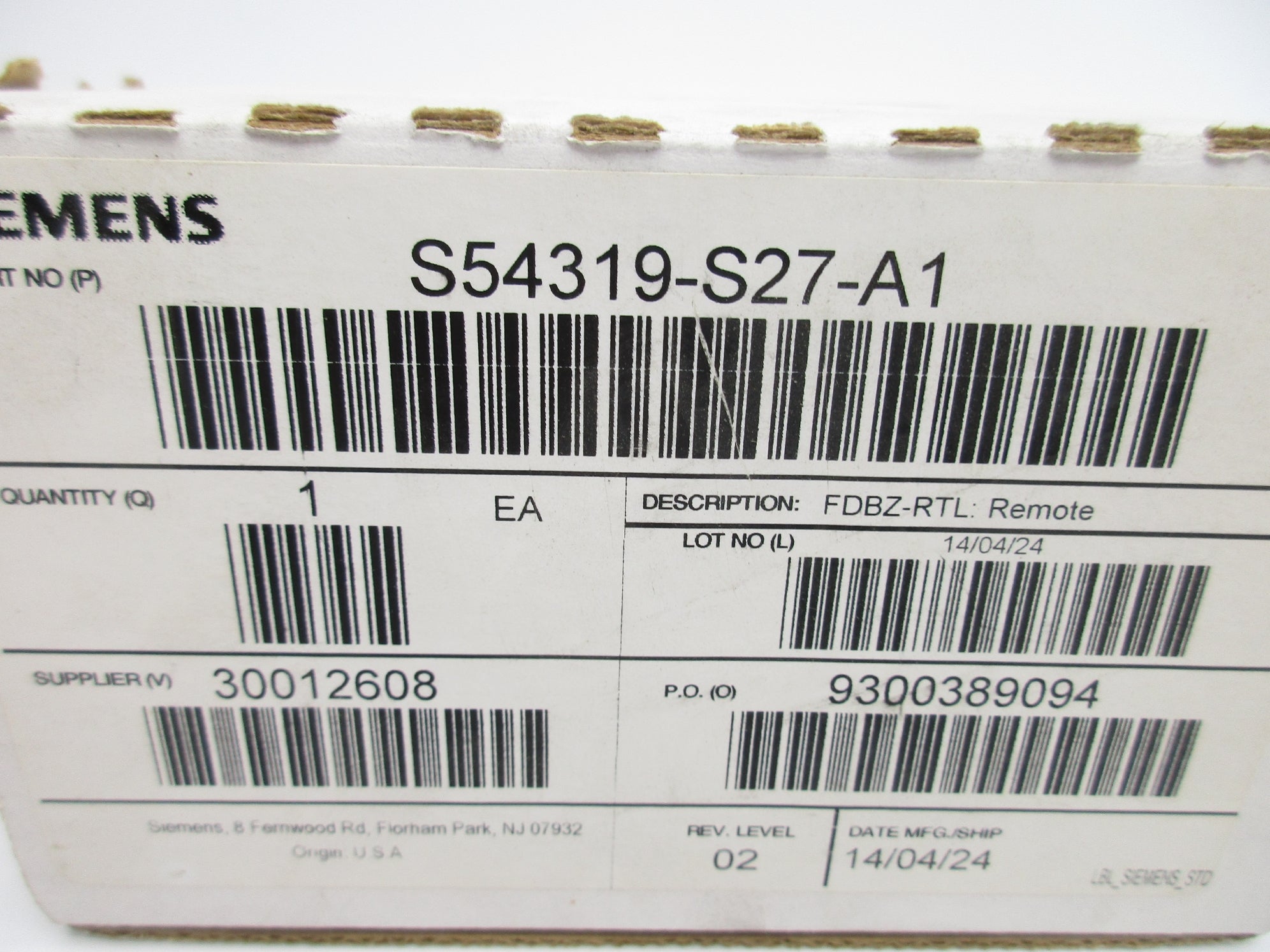 SIEMENS S54319-S27-A1 NSMP