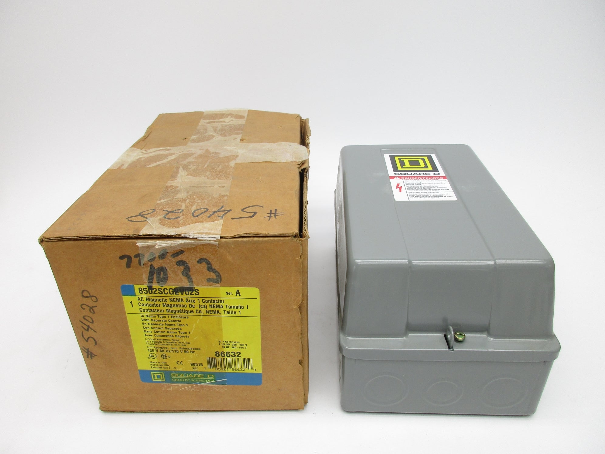 SQUARE D 8502SCG2V02S SER. A 120V NSMP